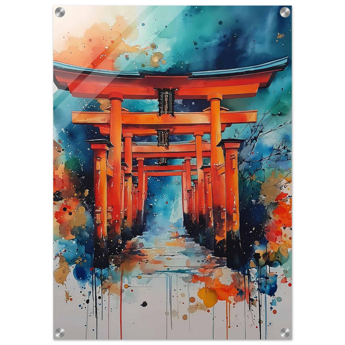 Le Sentier des Mille Portes — tableau plexiglas — vue 2 — art mural STNCL