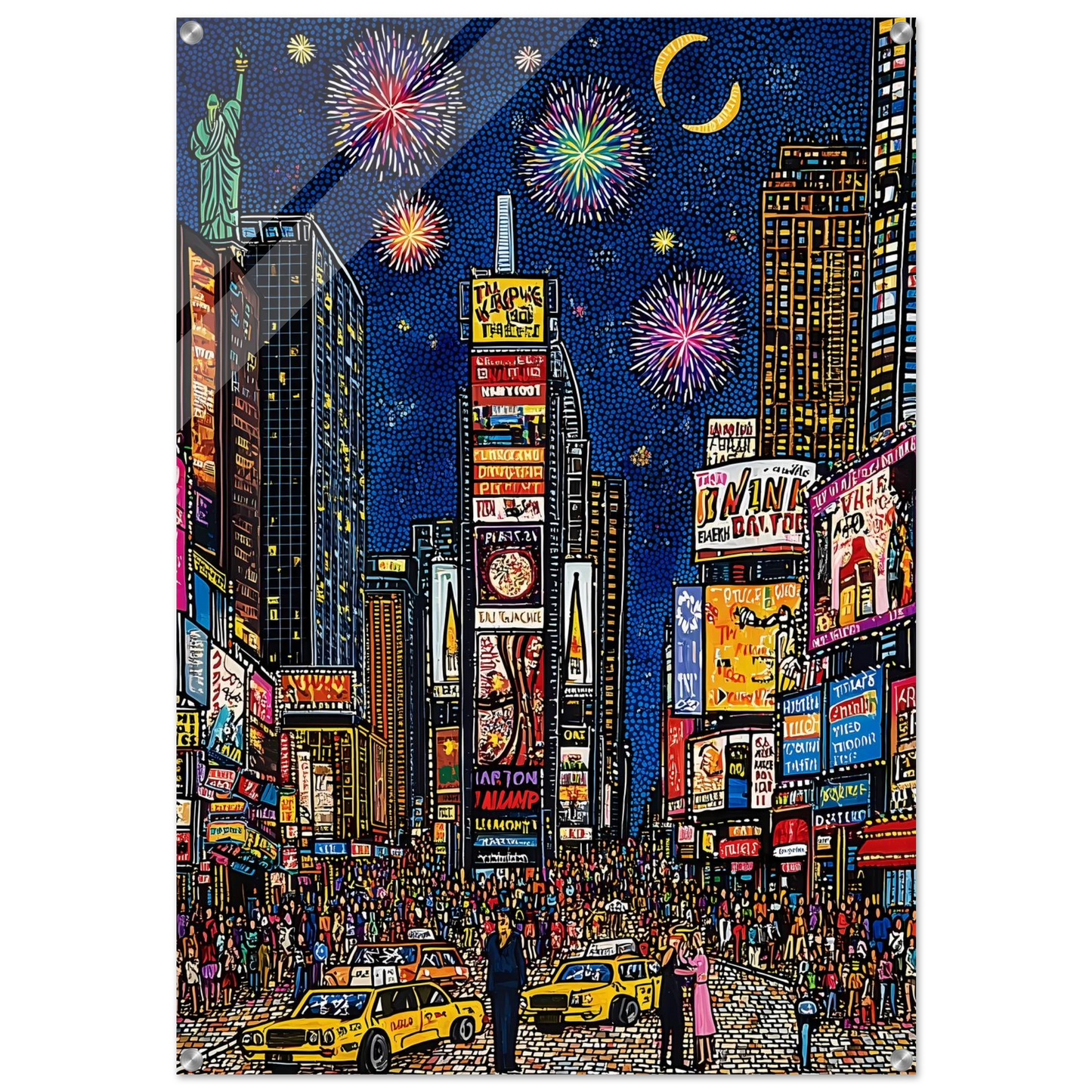 New York en Fête — tableau plexiglas — art mural STNCL
