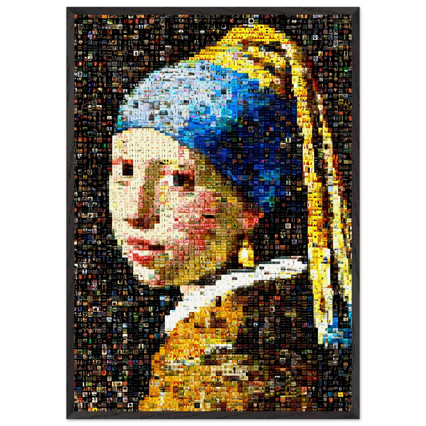 Regard en Mille Fragments — tableau encadré bois — art mural STNCL