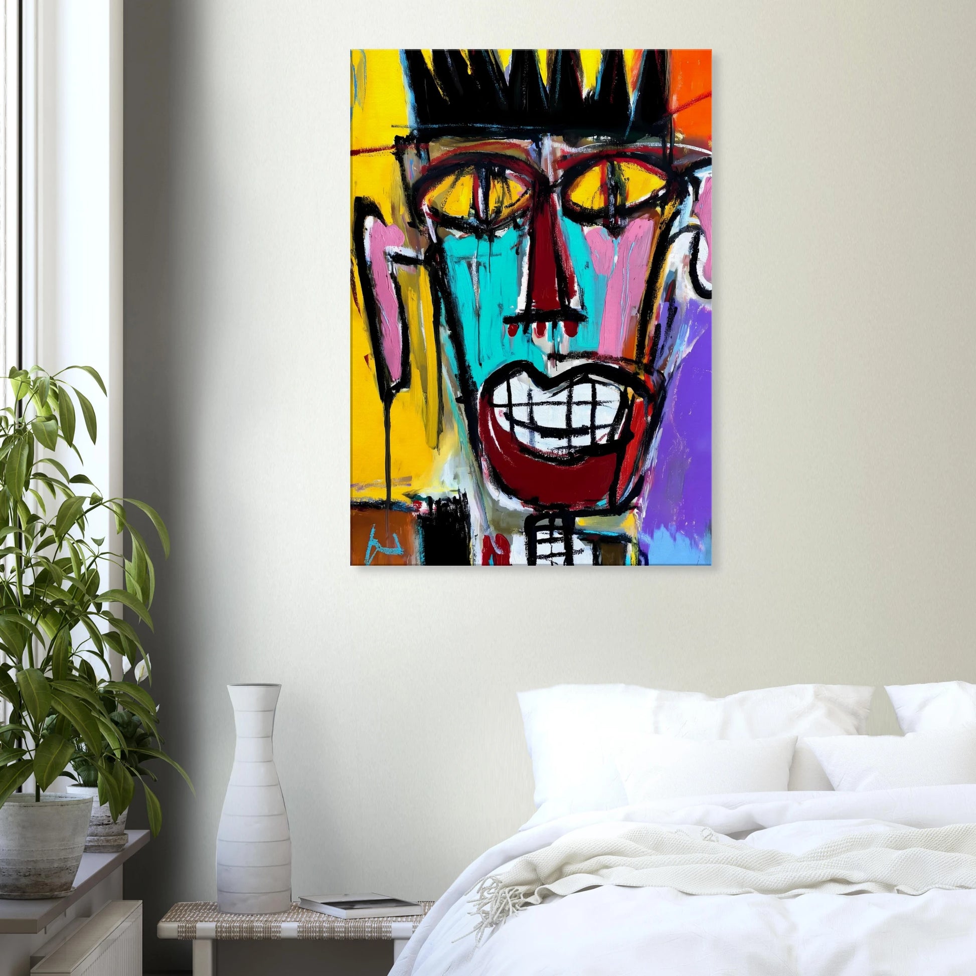 Sourire Carnassier — tableau sur toile — vue 7 — art mural STNCL