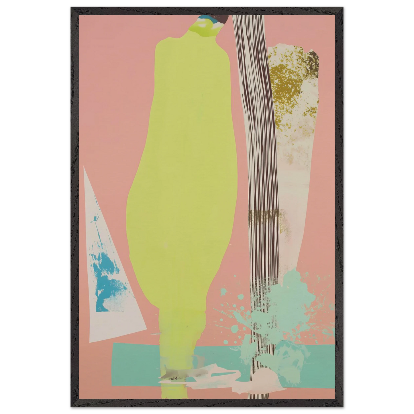 Silhouette Anis — tableau encadré bois — vue 2 — art mural STNCL