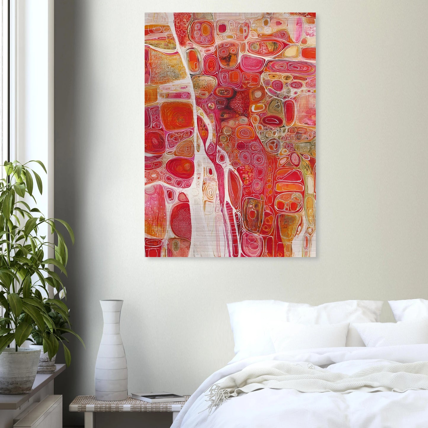Cellules — tableau aluminium — vue 7 — art mural STNCL