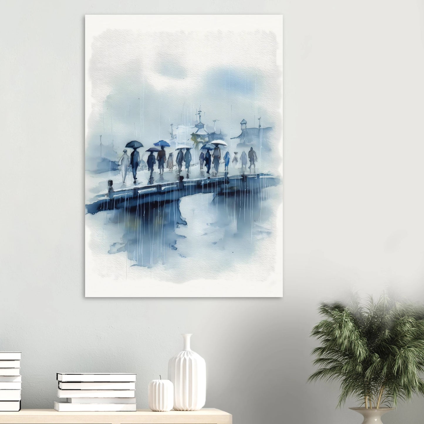 Pluie sur le Pont — affiche d'art — vue 6 — art mural STNCL
