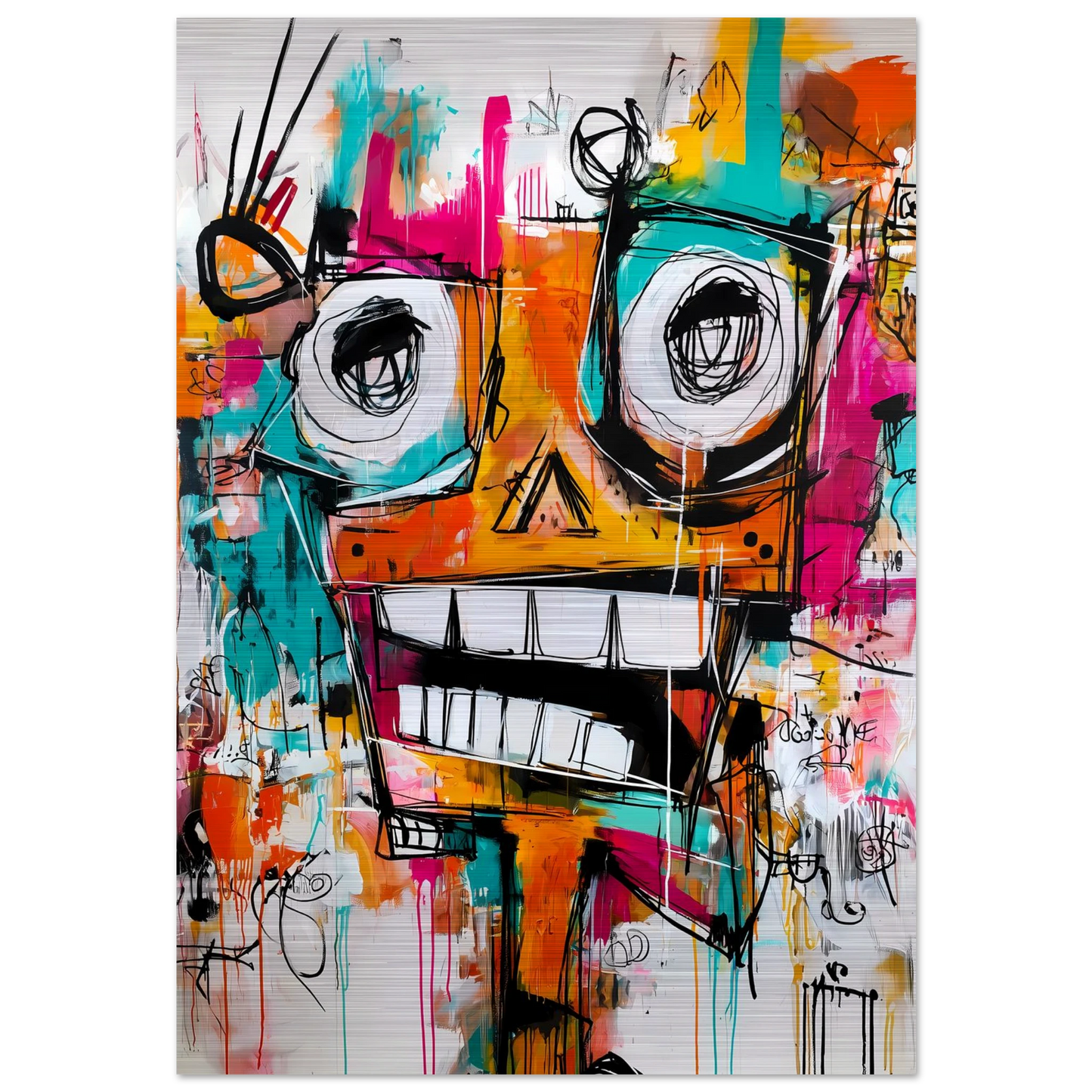 Face à Grands Yeux — tableau aluminium — art mural STNCL