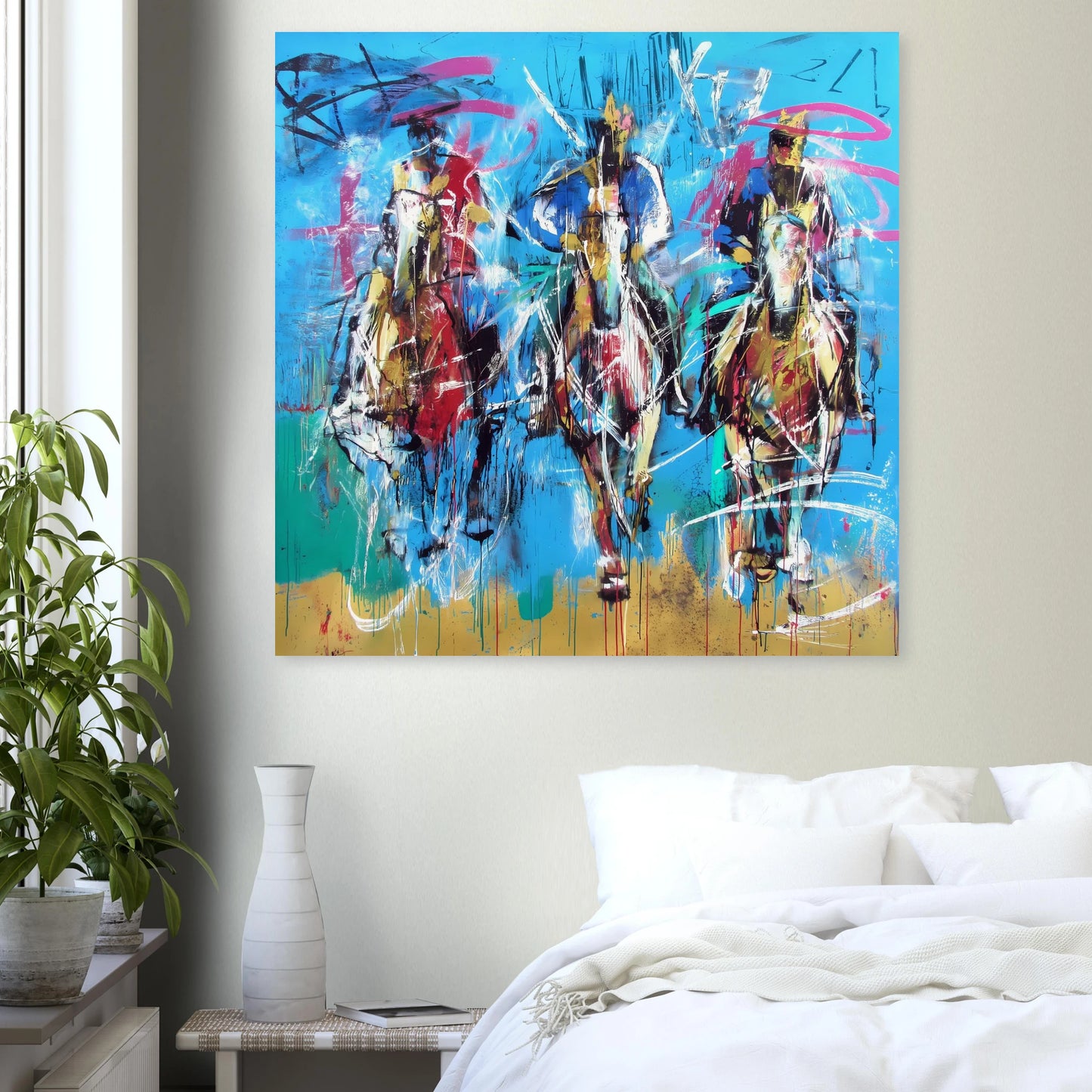 Trois Cavaliers — affiche d'art — vue 7 — art mural STNCL