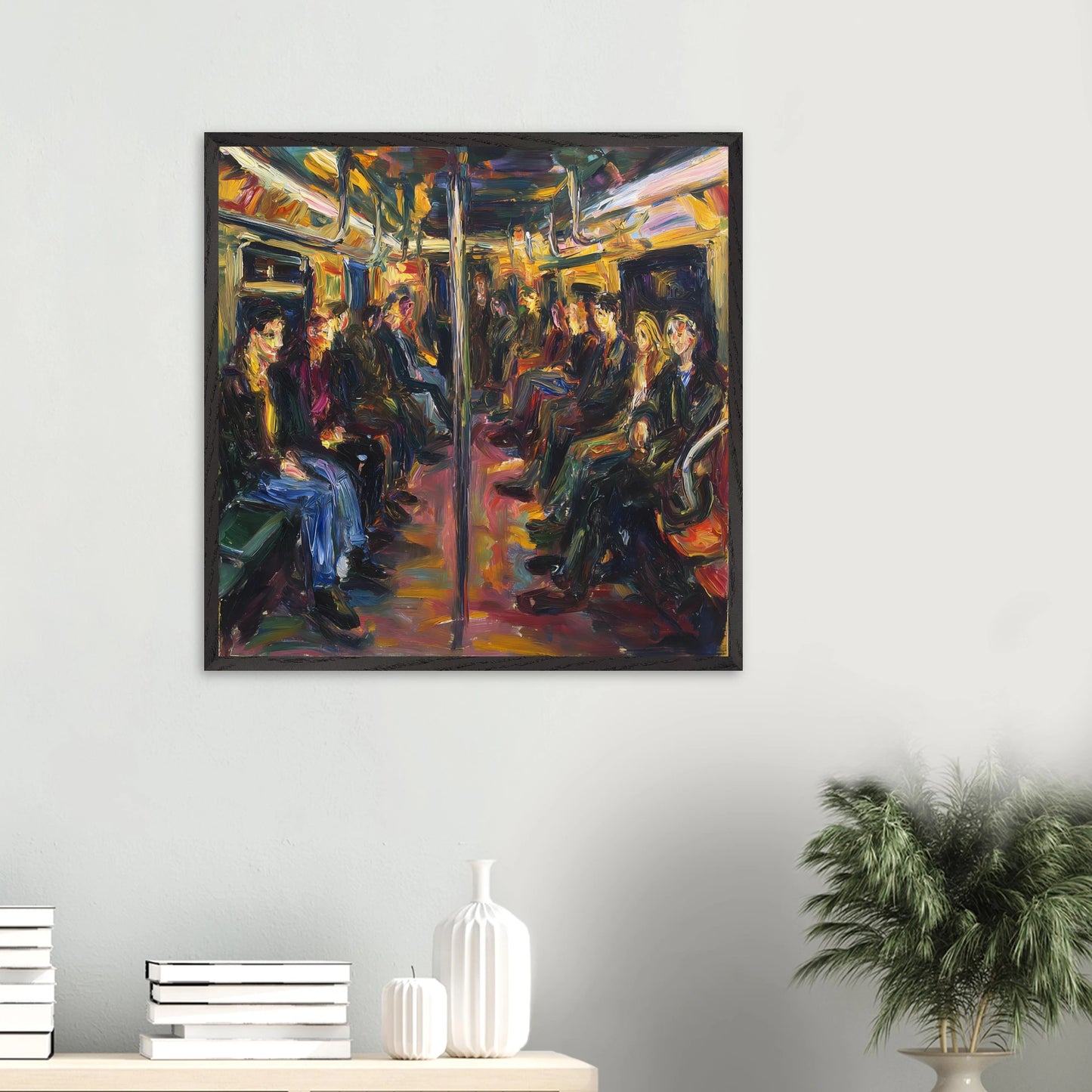 Rame du Soir — tableau encadré bois — vue 13 — art mural STNCL