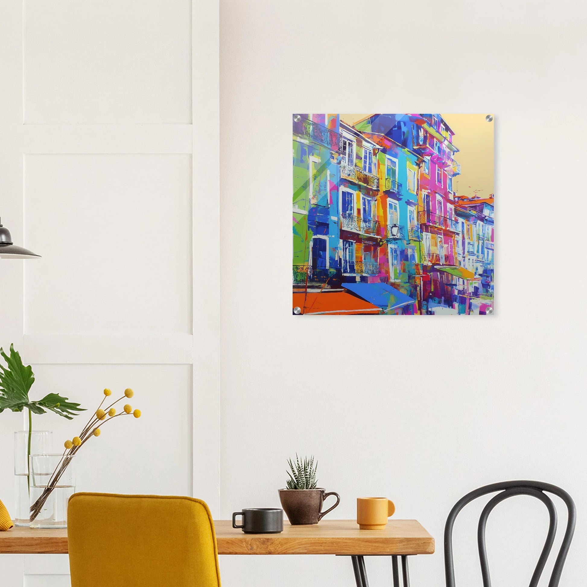 Balcons Colorés — tableau plexiglas — vue 7 — art mural STNCL