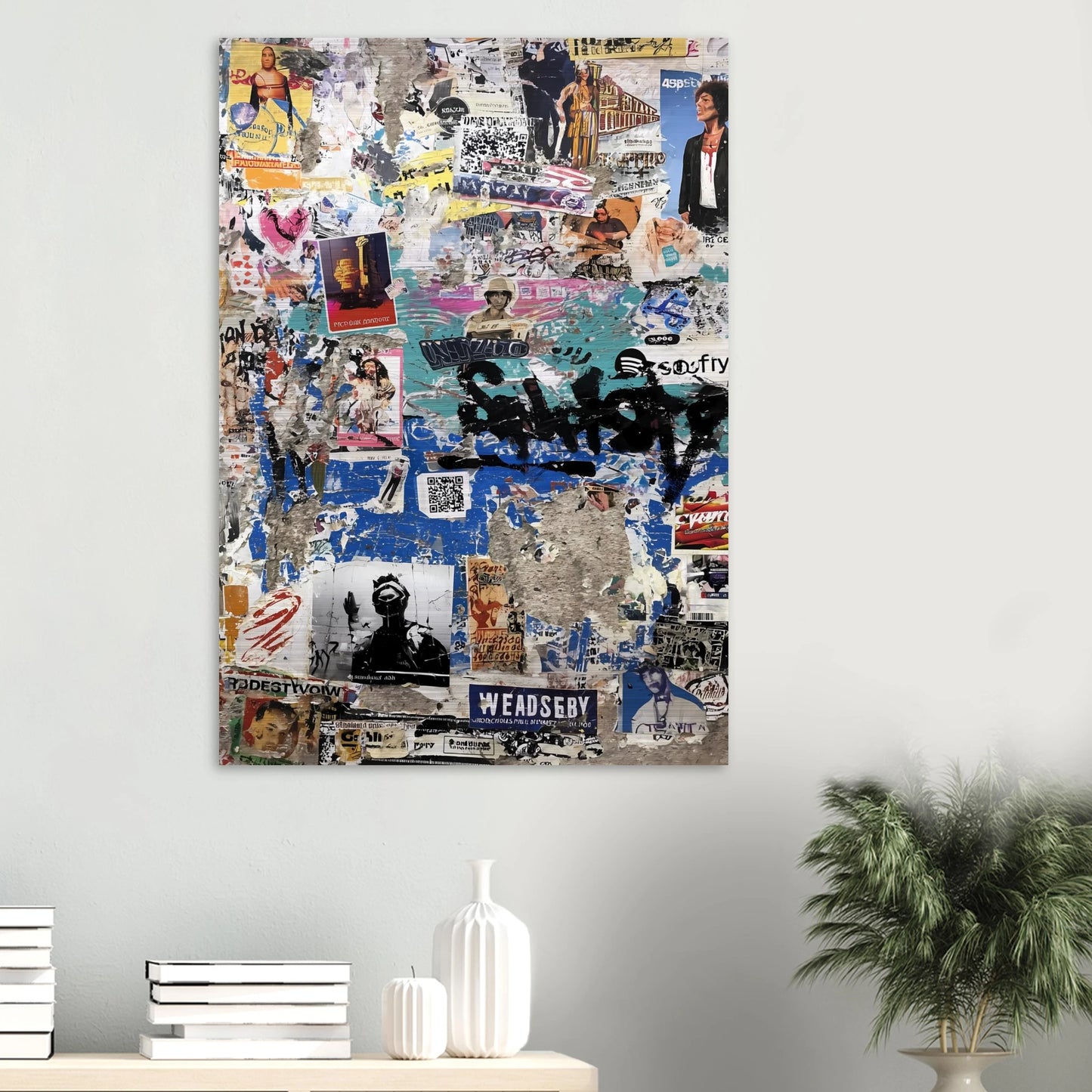 Le Mur Affiché — tableau aluminium — vue 6 — art mural STNCL