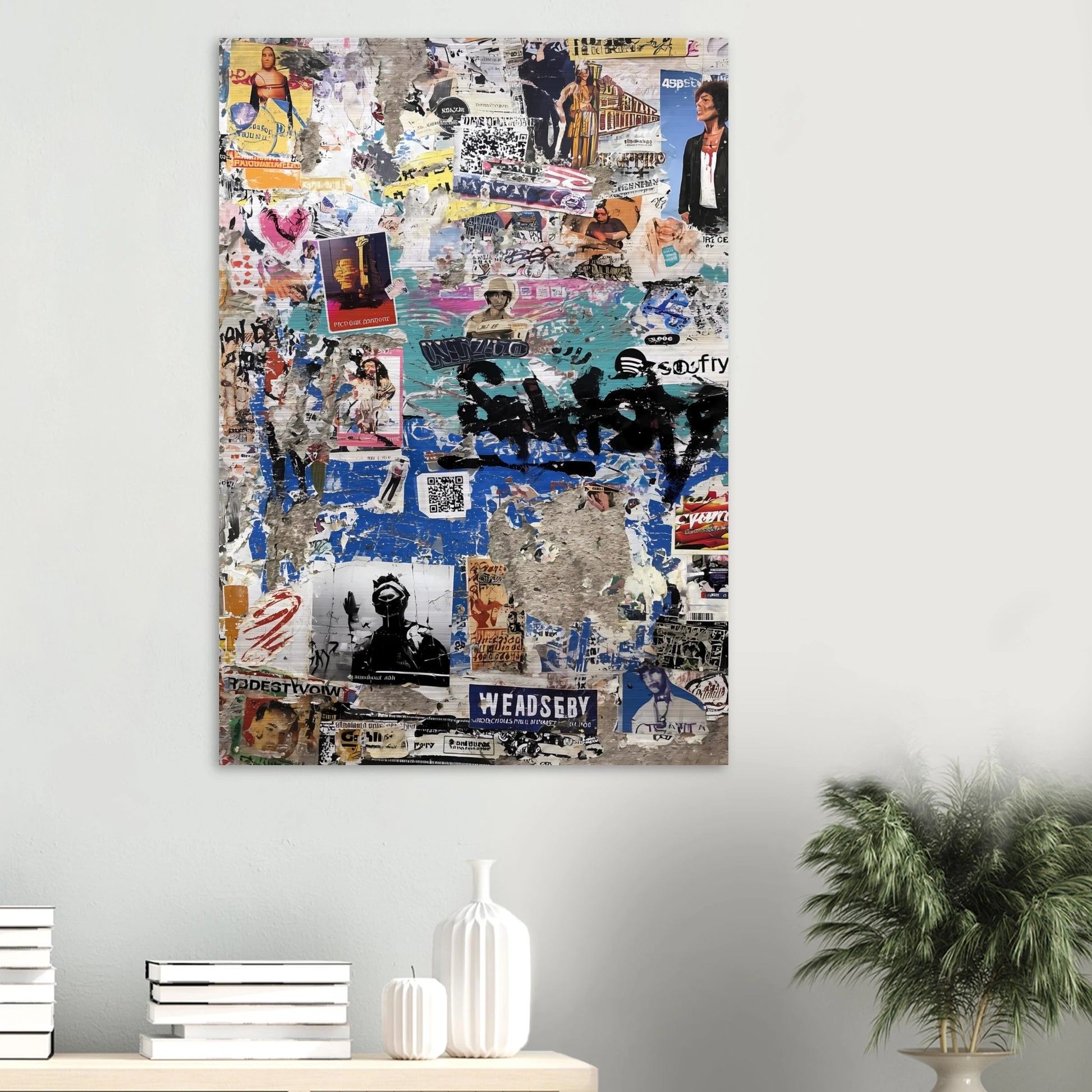 Le Mur Affiché — tableau aluminium — vue 6 — art mural STNCL