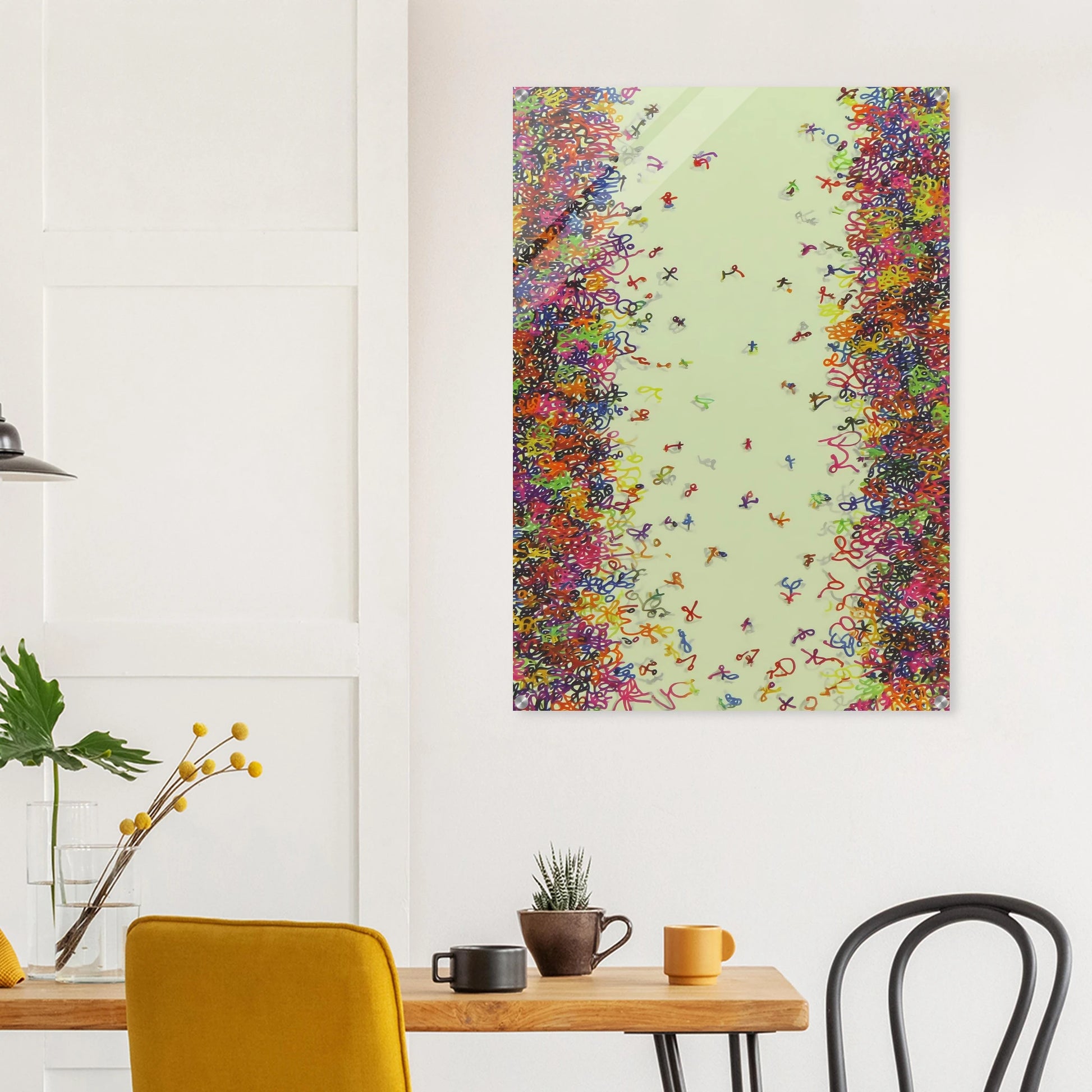 Nuée de Signes — tableau plexiglas — vue 8 — art mural STNCL