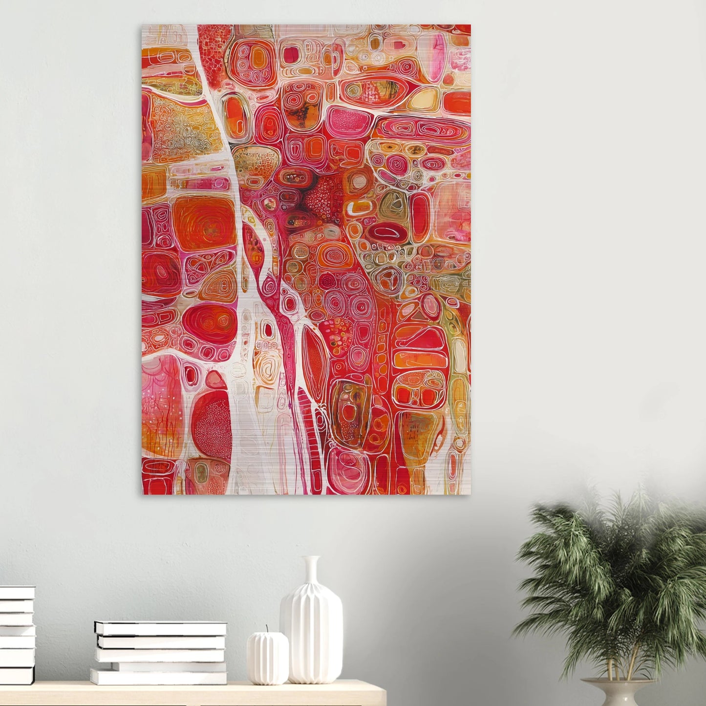 Cellules — tableau aluminium — vue 6 — art mural STNCL