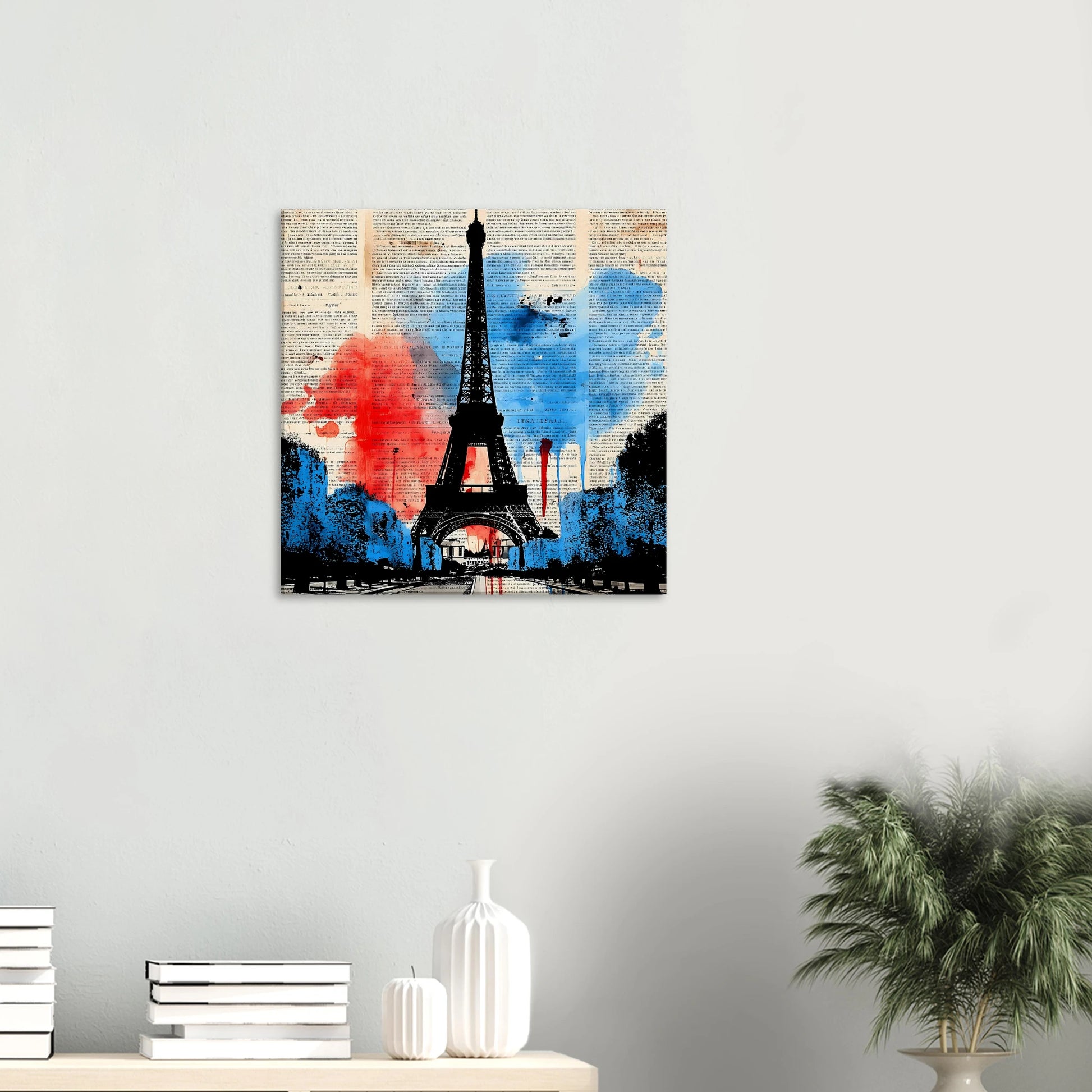 Paris Tricolore — tableau sur toile — vue 5 — art mural STNCL