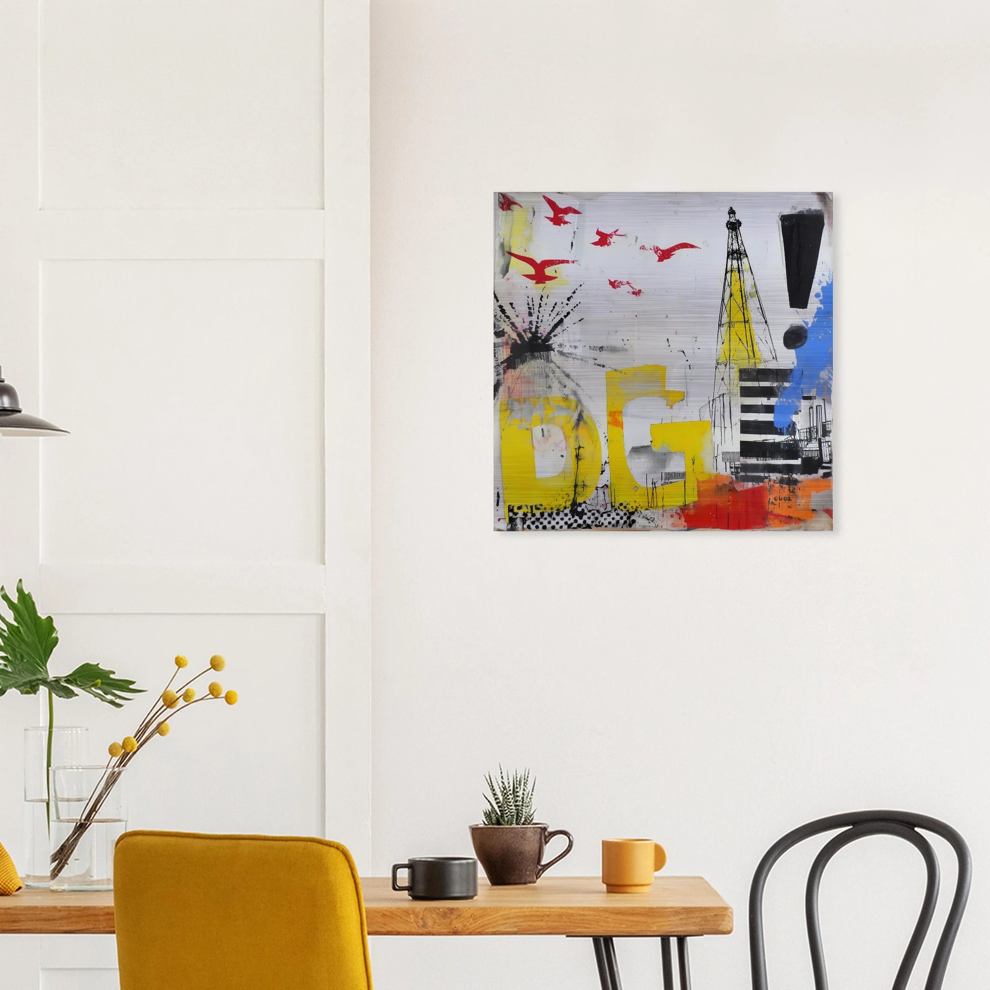 Le Grand Cri — tableau aluminium — vue 7 — art mural STNCL