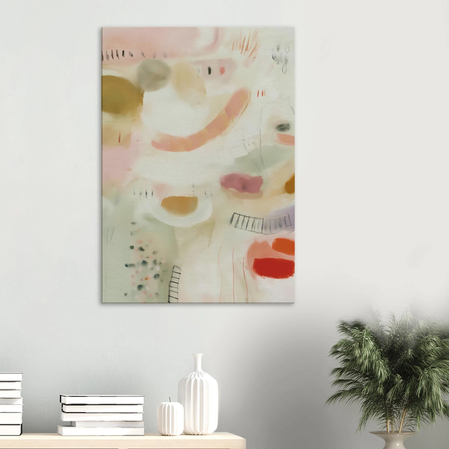 Murmures Pastel — tableau sur toile — vue 6 — art mural STNCL