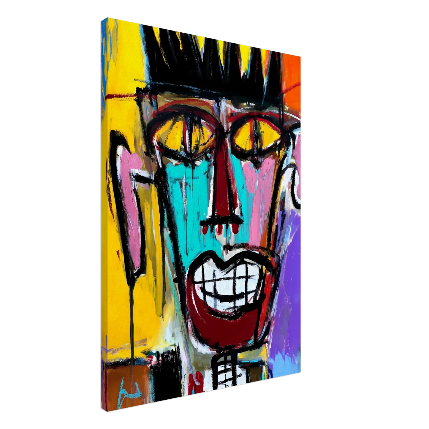 Sourire Carnassier — tableau sur toile — art mural STNCL