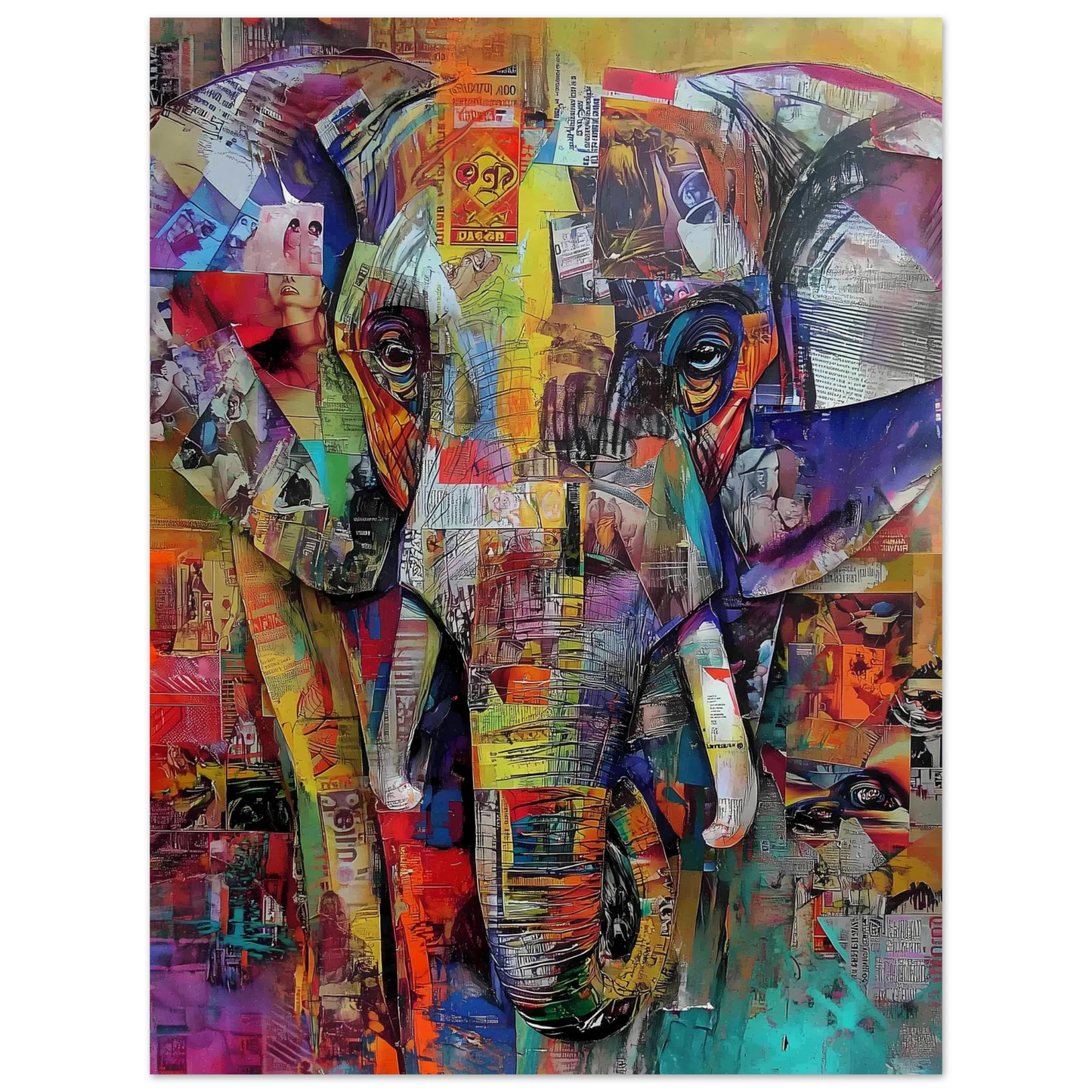 Éléphant de Papier — affiche d'art — vue 3 — art mural STNCL