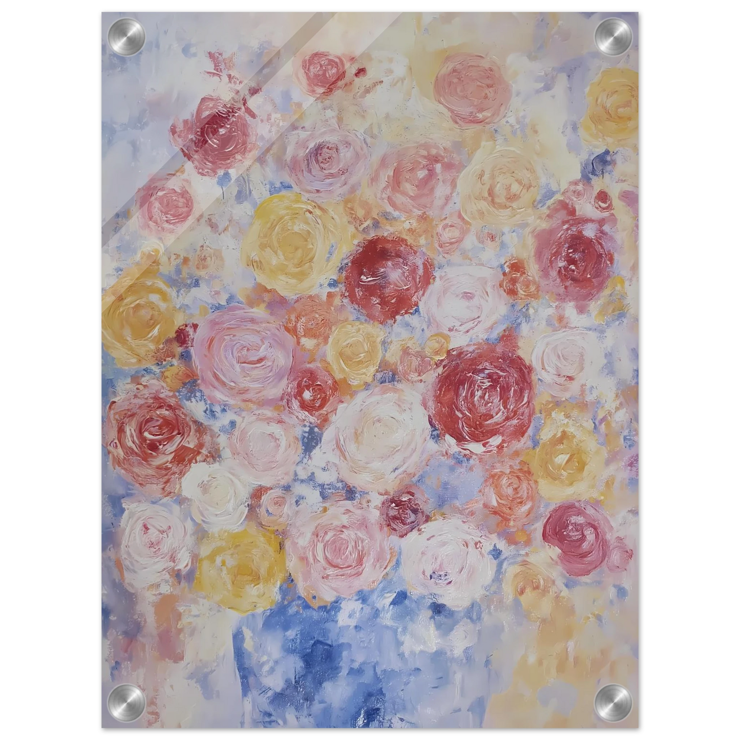 Brassée de Roses — tableau plexiglas — vue 3 — art mural STNCL