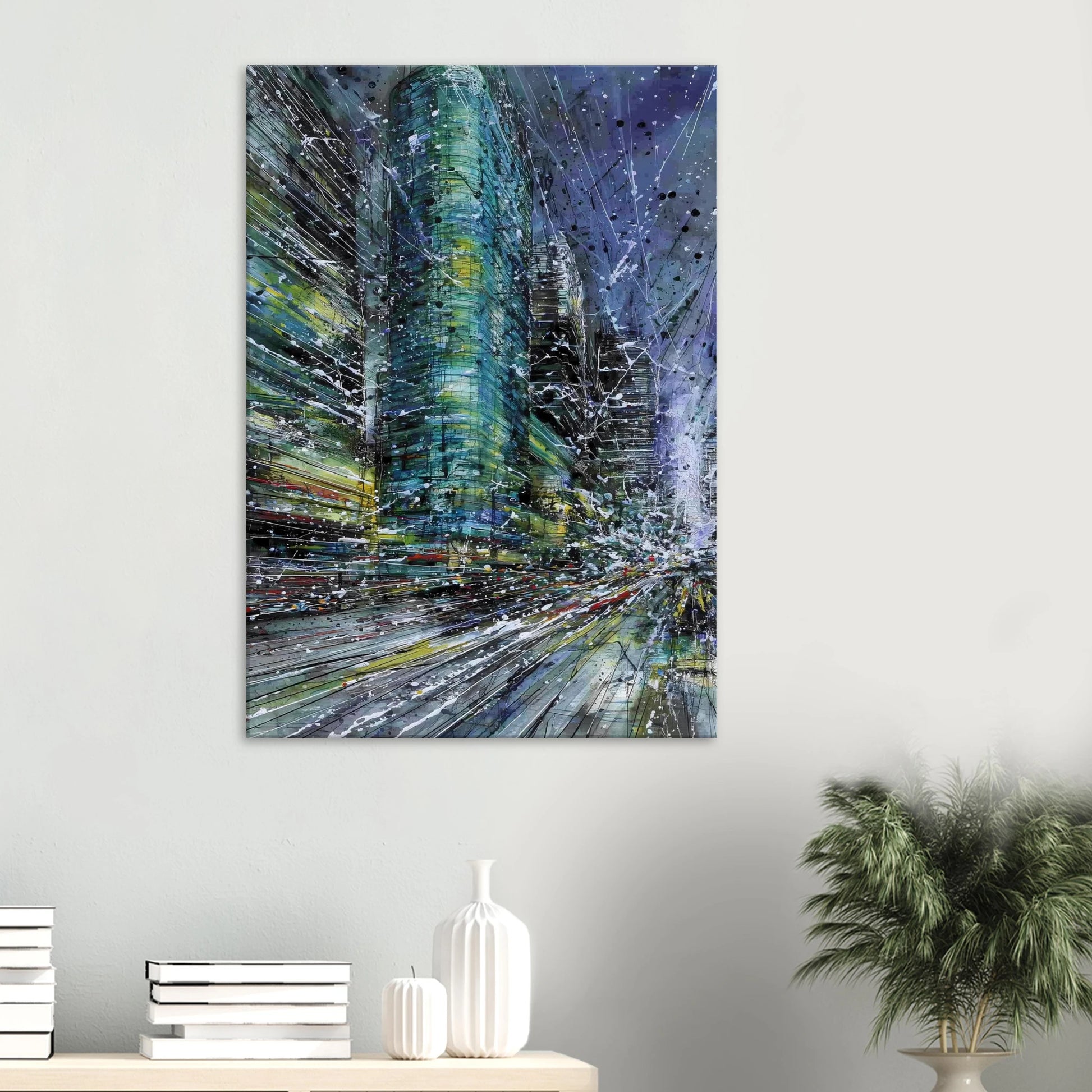 Vertige de la Cité — tableau sur toile — vue 6 — art mural STNCL