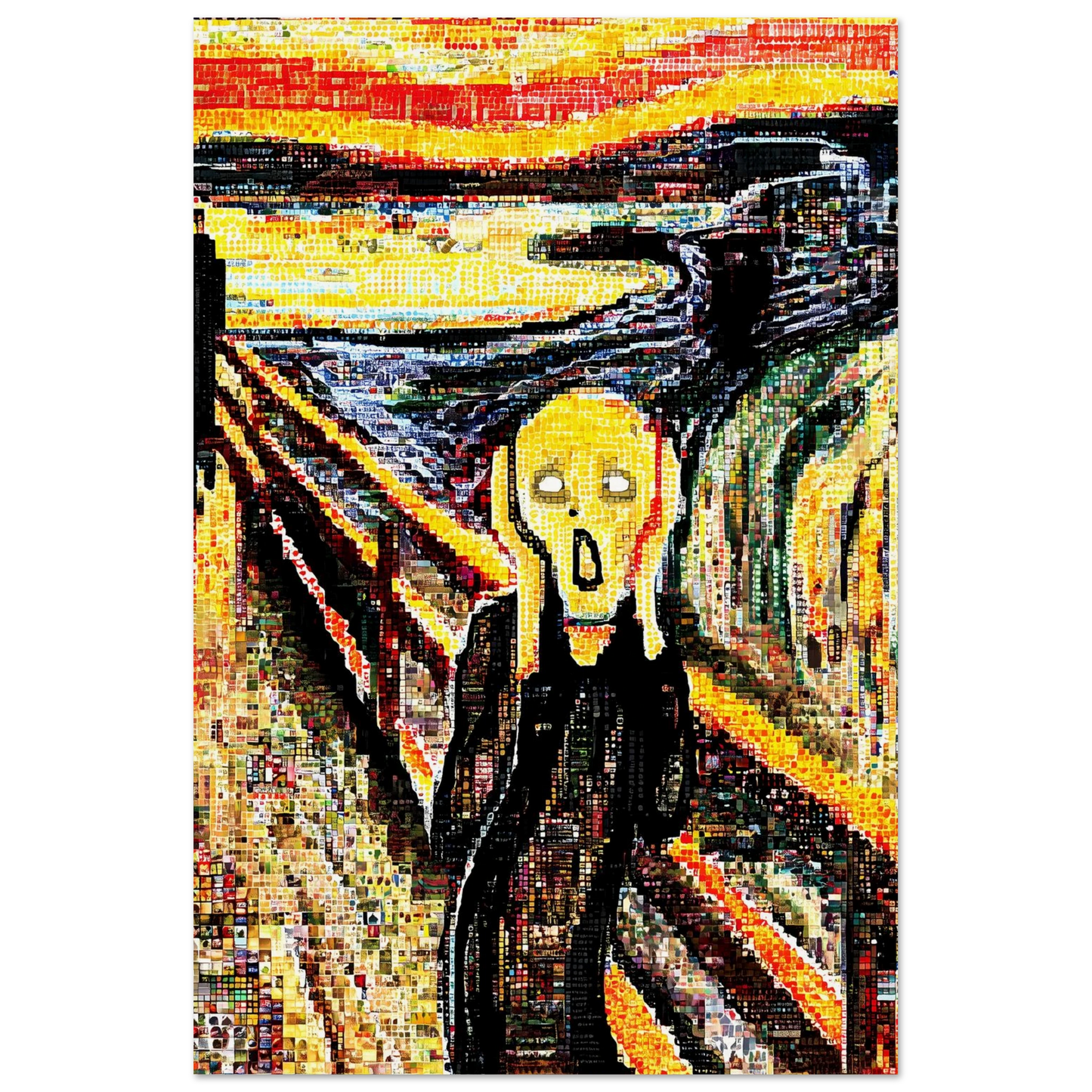 Le Cri en Mosaïque — affiche d'art — vue 4 — art mural STNCL