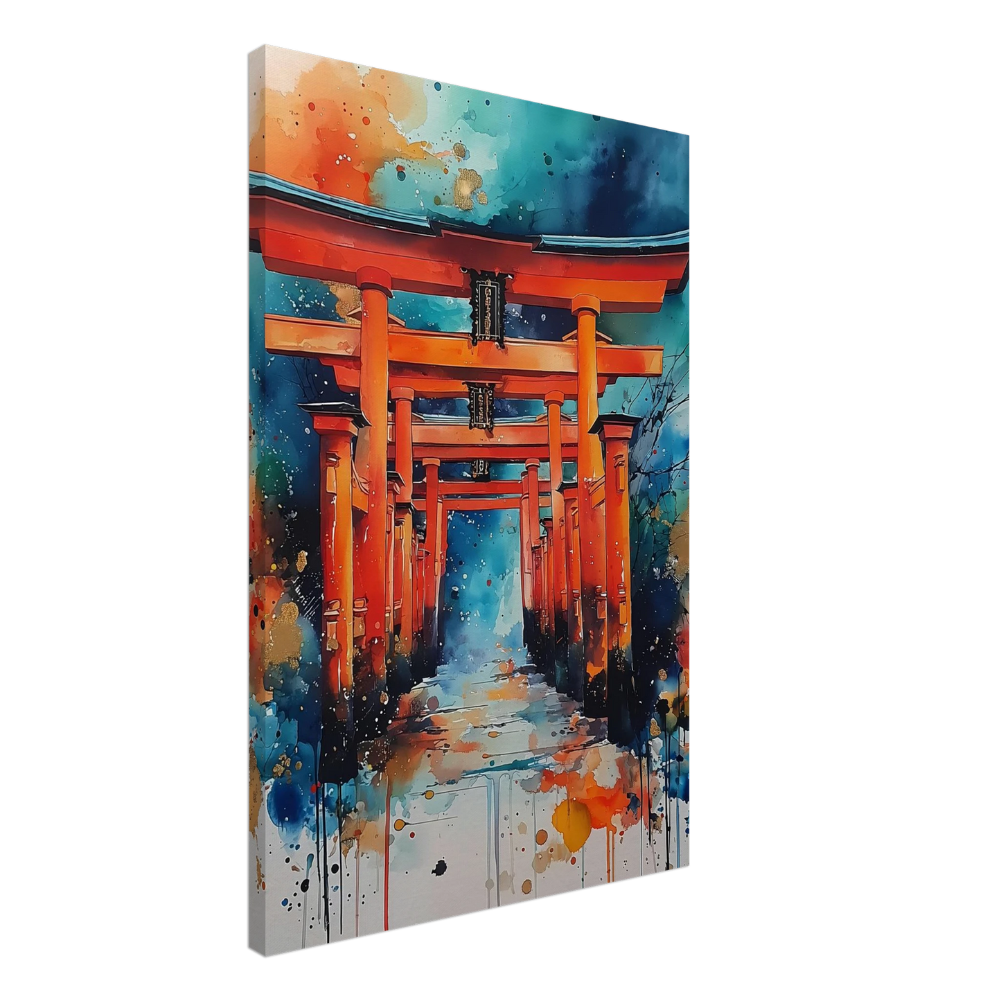 Le Sentier des Mille Portes — tableau sur toile — vue 2 — art mural STNCL
