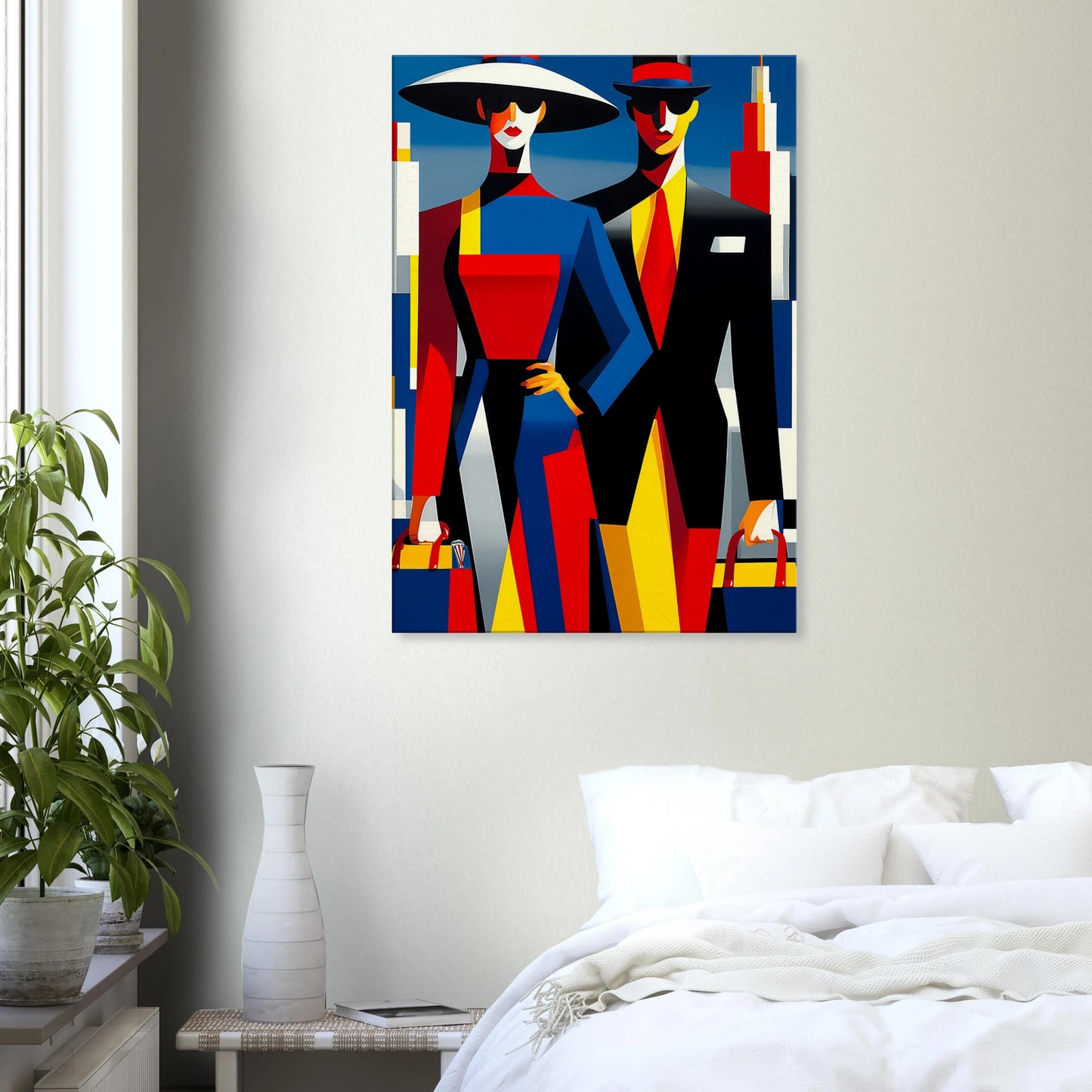 Le Couple en Ville — tableau sur toile — vue 7 — art mural STNCL