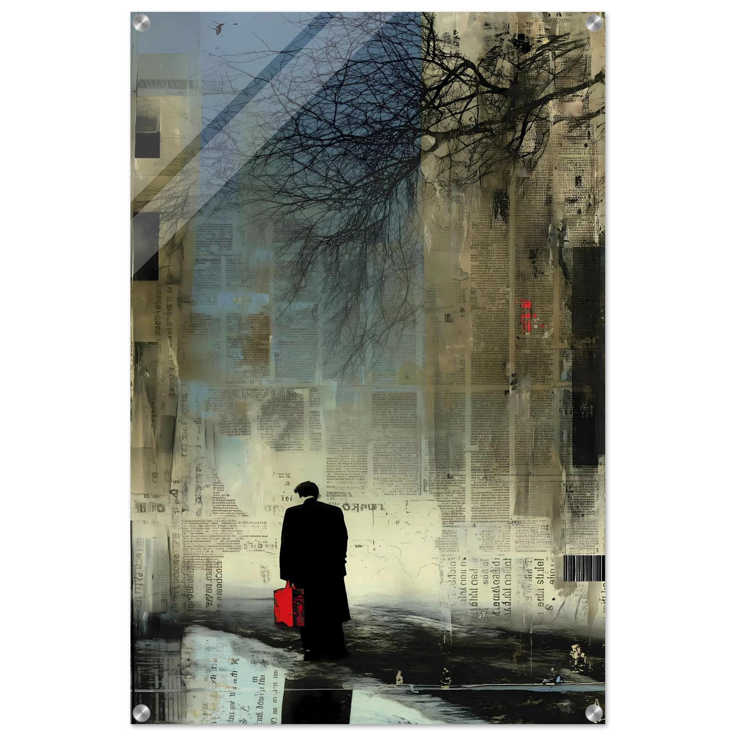 La Valise Rouge — tableau plexiglas — vue 5 — art mural STNCL