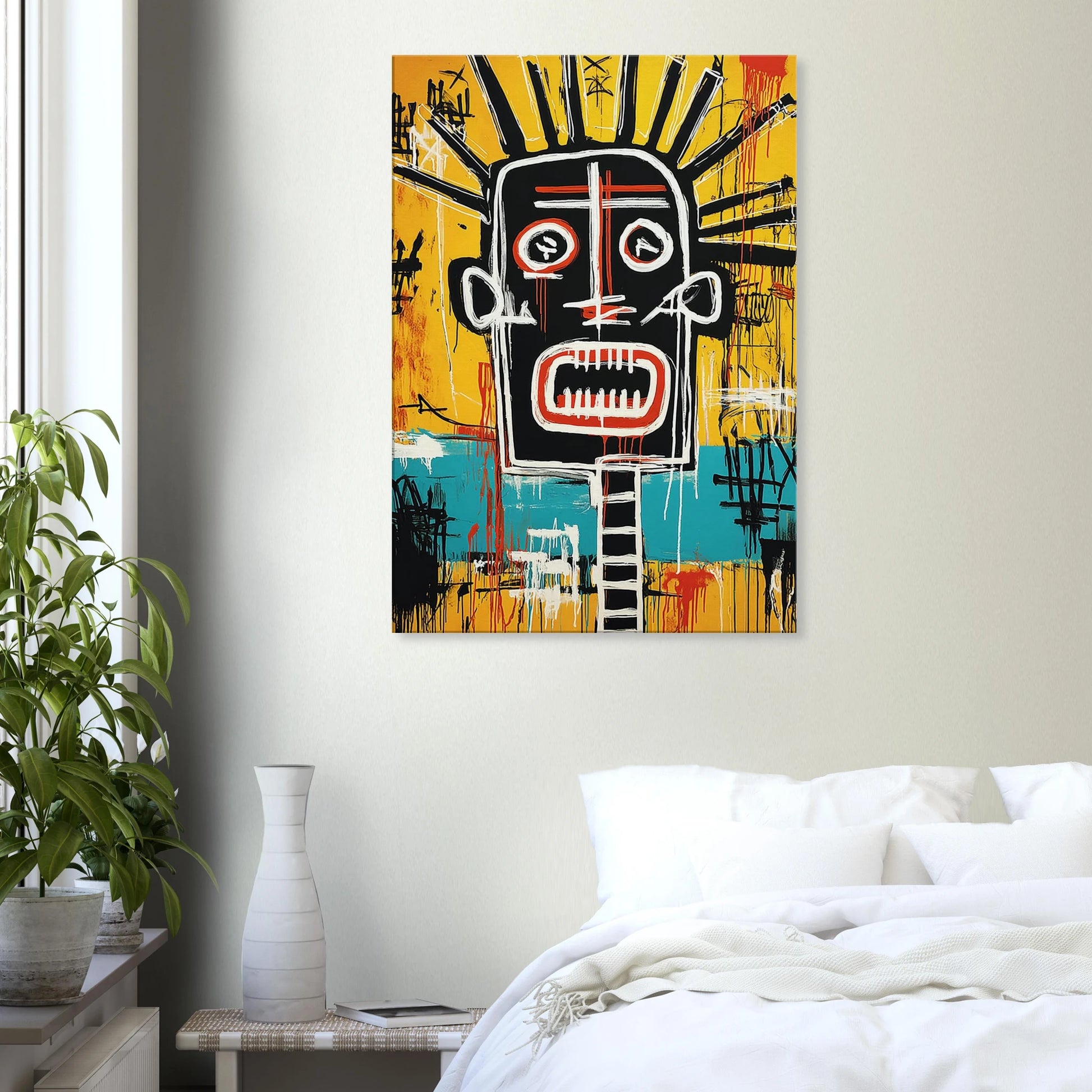 Tête Solaire — tableau sur toile — vue 7 — art mural STNCL