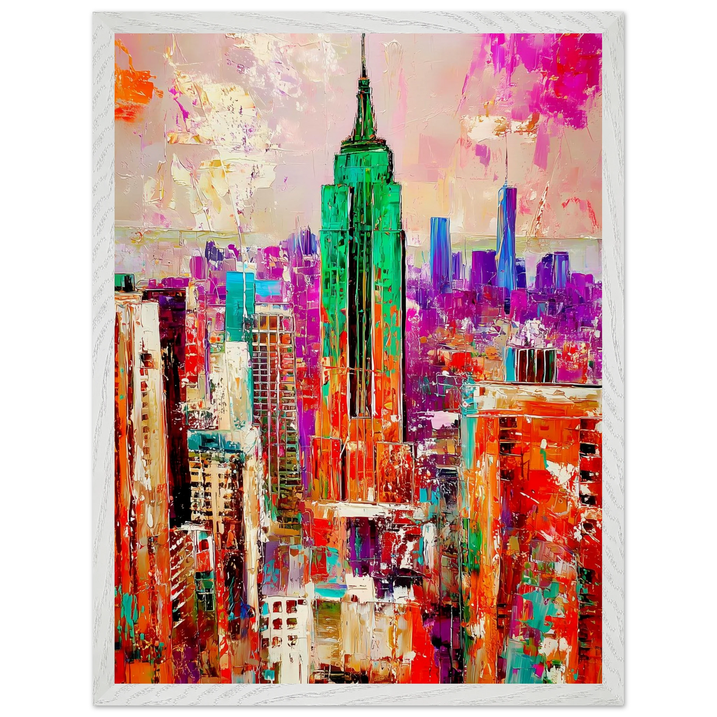 New York en Couleurs — tableau encadre bois — vue 8 — art mural STNCL