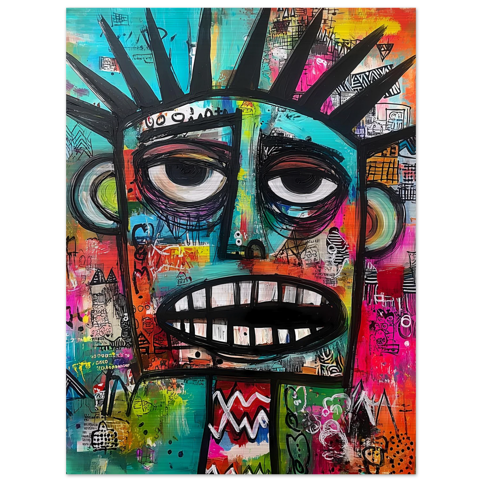Le Cri Muet — tableau aluminium — vue 5 — art mural STNCL
