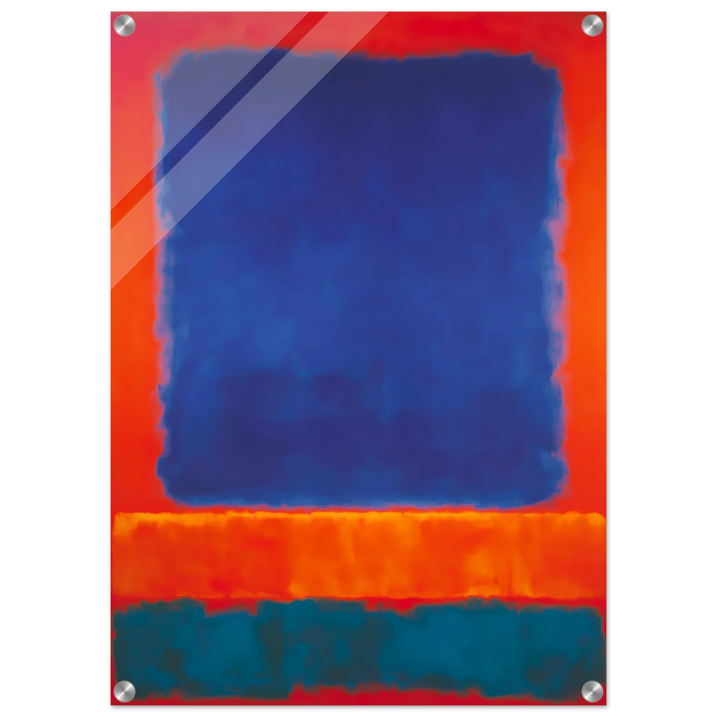 Bleu en Apesanteur — tableau plexiglas — vue 2 — art mural STNCL