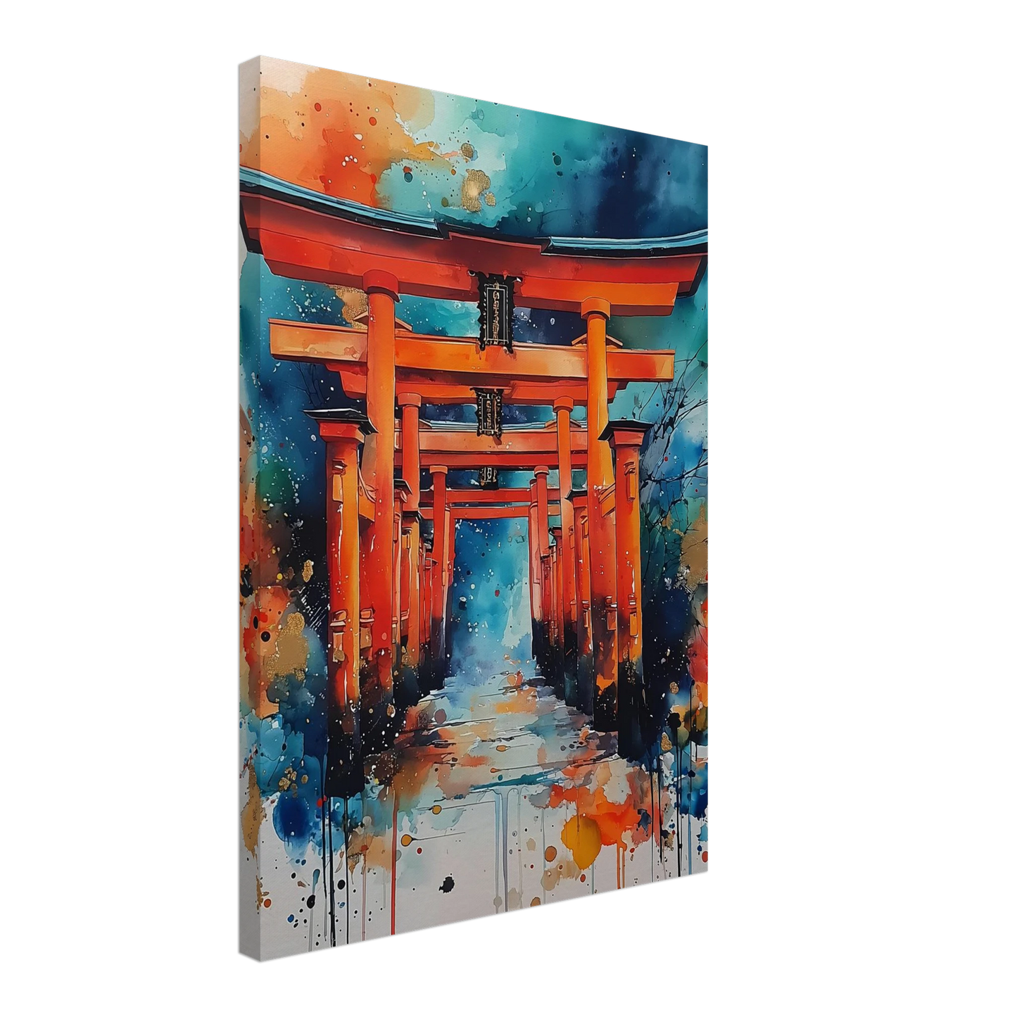 Le Sentier des Mille Portes — tableau sur toile — vue 3 — art mural STNCL
