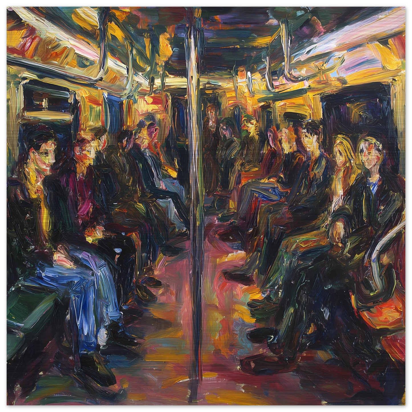 Rame du Soir — tableau aluminium — vue 3 — art mural STNCL