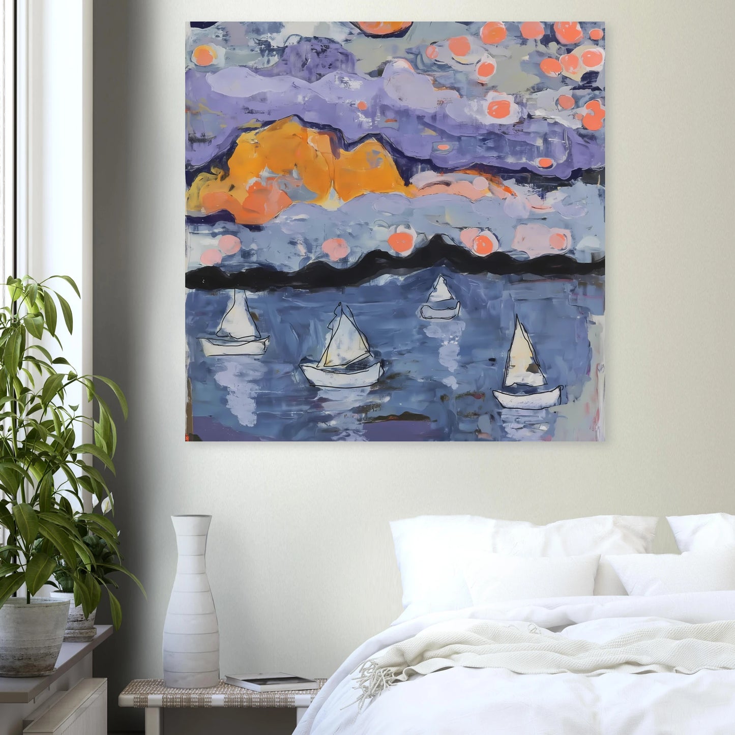 Voiles dans la Baie — affiche d'art — vue 7 — art mural STNCL