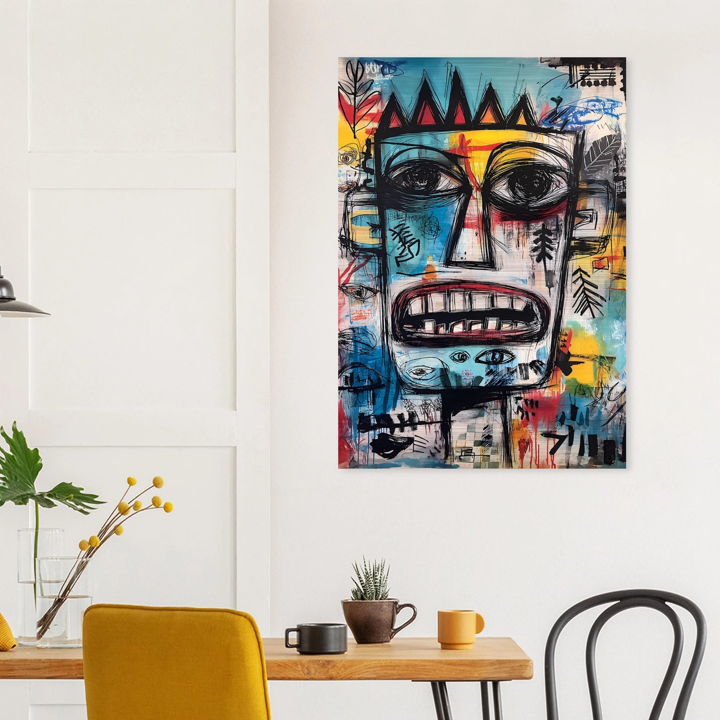 Roi Primitif — tableau aluminium — vue 8 — art mural STNCL