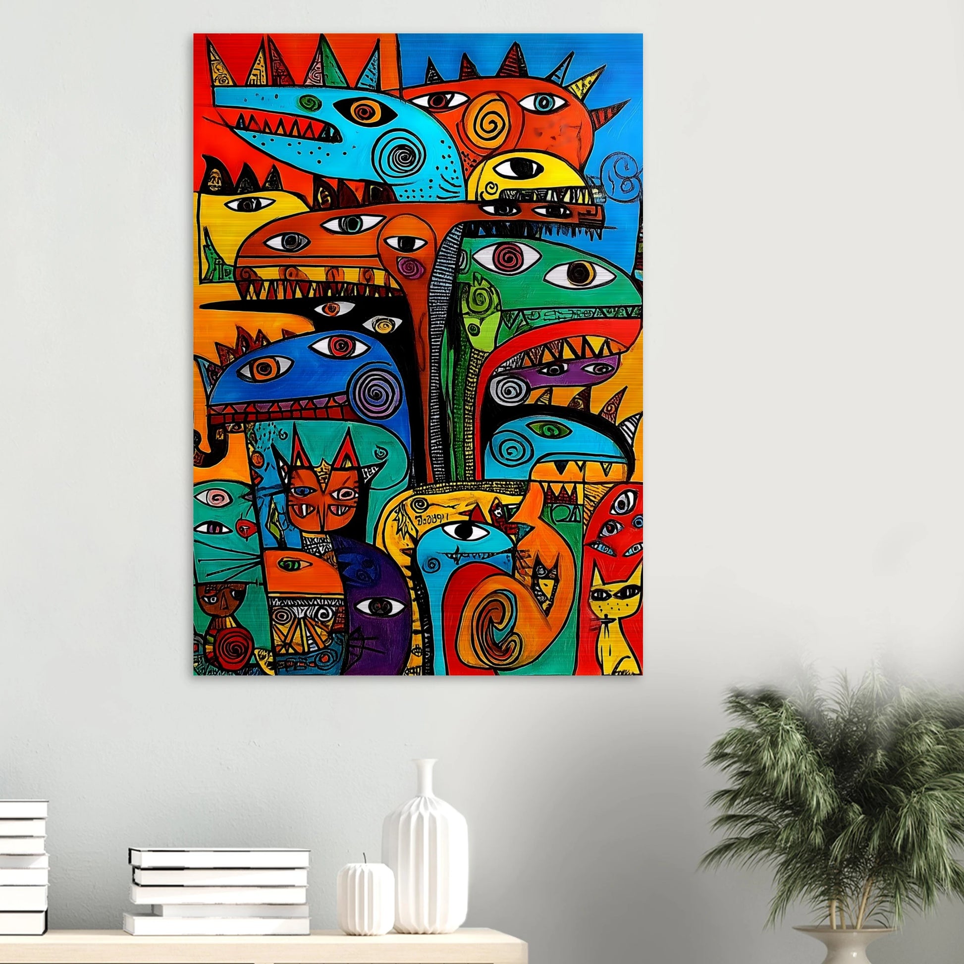 La Tribu — tableau aluminium — vue 6 — art mural STNCL