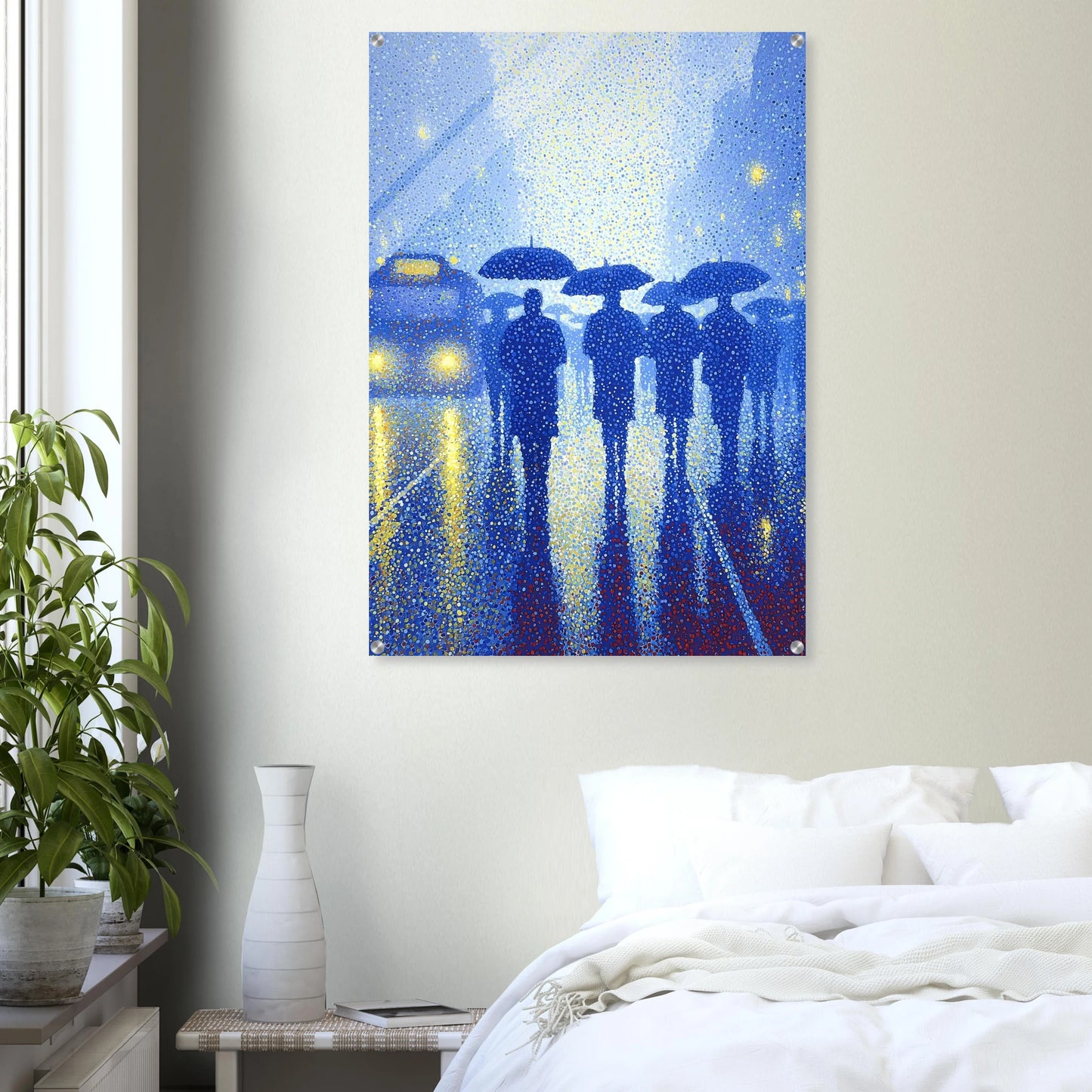 Pluie en Pointillés — tableau plexiglas — vue 7 — art mural STNCL