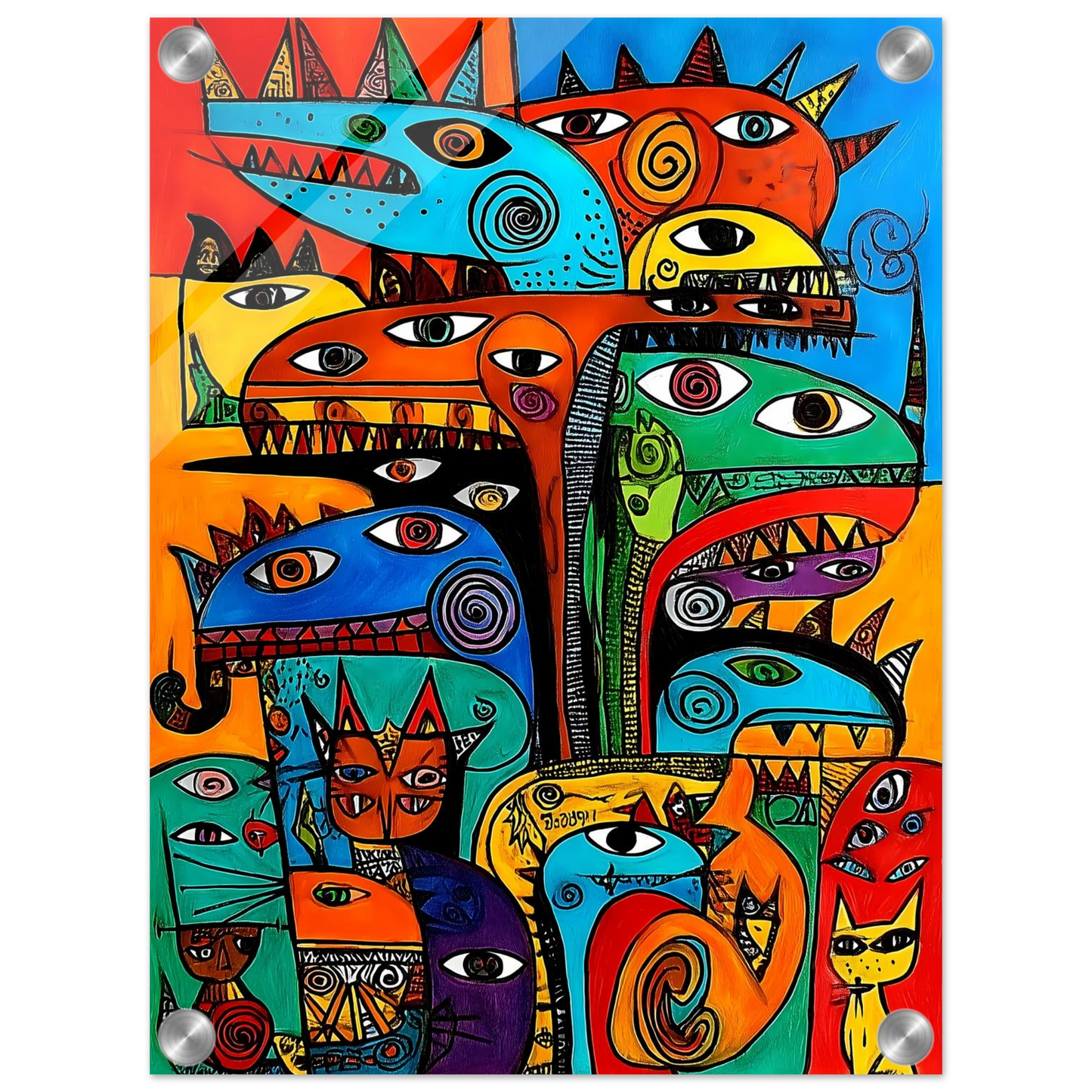 La Tribu — tableau plexiglas — vue 3 — art mural STNCL