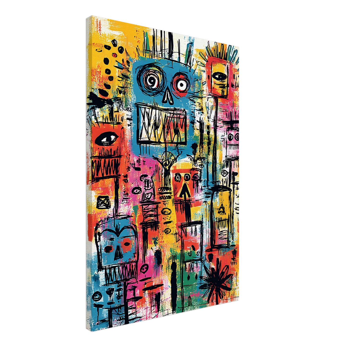 Totem des Esprits — tableau sur toile — vue 2 — art mural STNCL