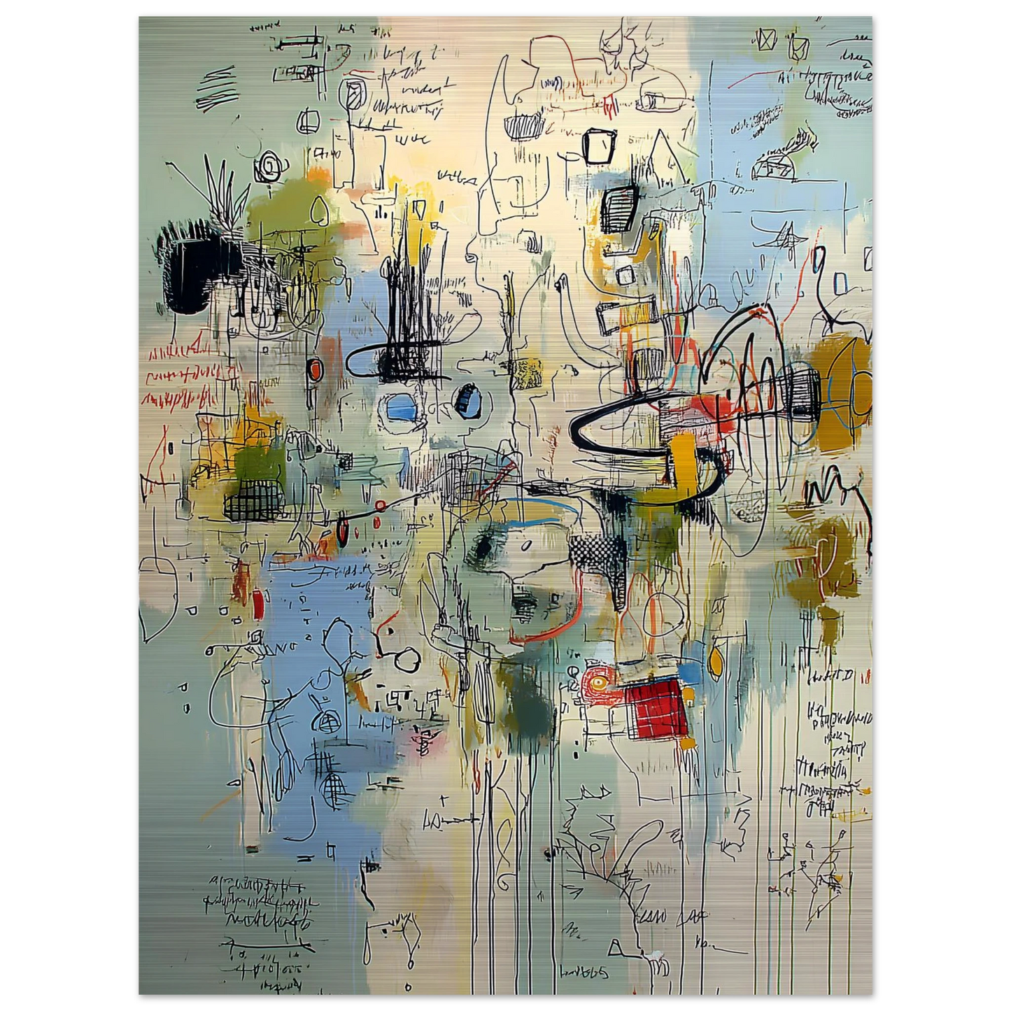 Écriture du Vent — tableau aluminium — vue 5 — art mural STNCL
