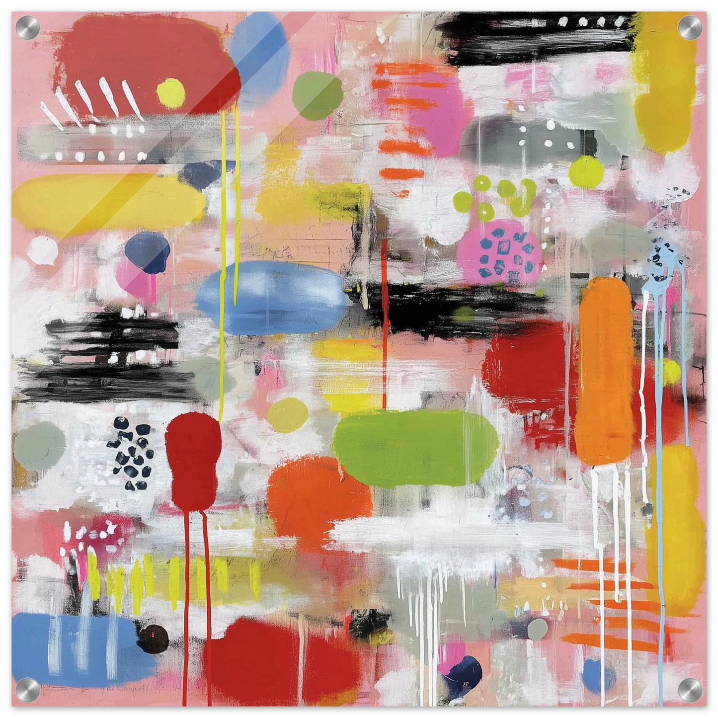 Fête des Formes Libres — tableau plexiglas — art mural STNCL