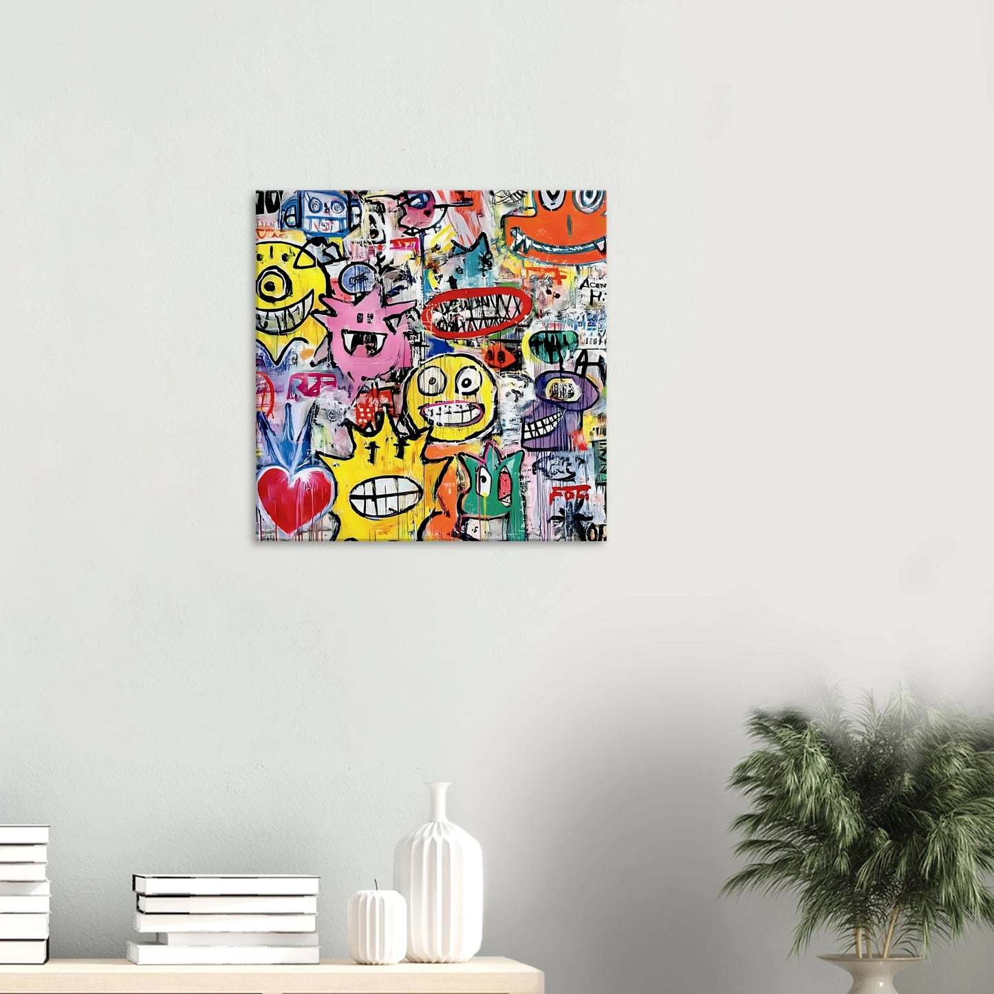 Le Mur aux Monstres — tableau sur toile — vue 5 — art mural STNCL