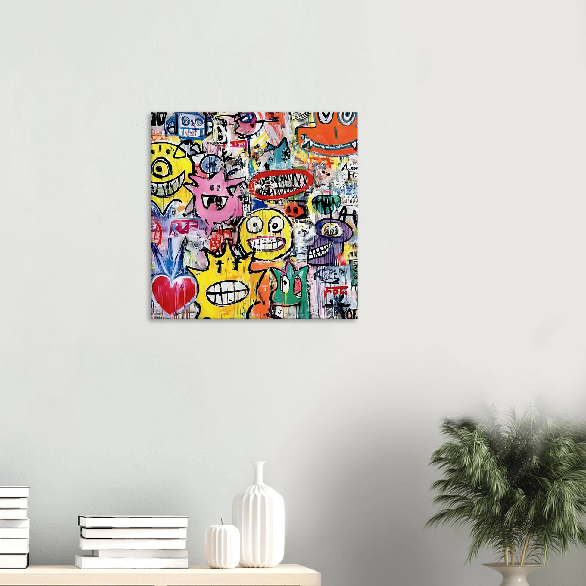 Le Mur aux Monstres — tableau sur toile — vue 5 — art mural STNCL