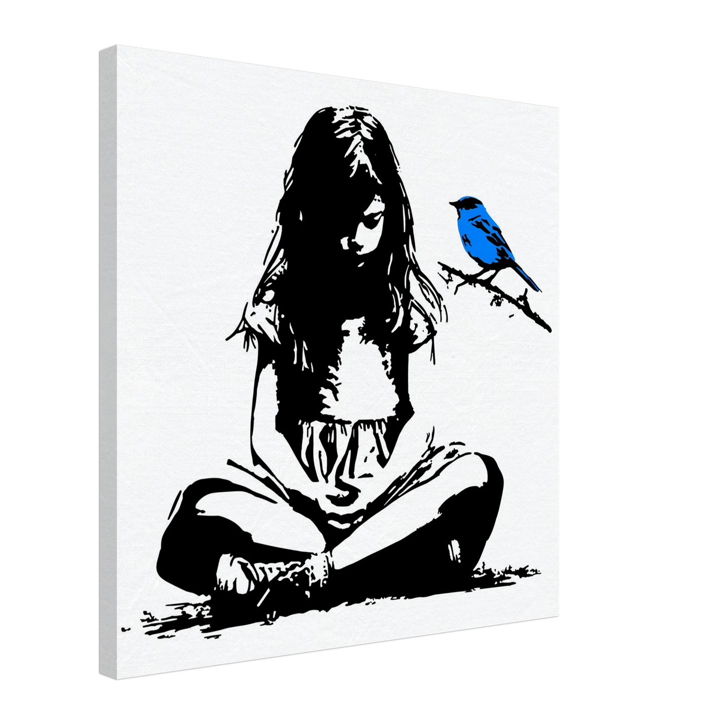 L'Oiseau Bleu — tableau sur toile — art mural STNCL