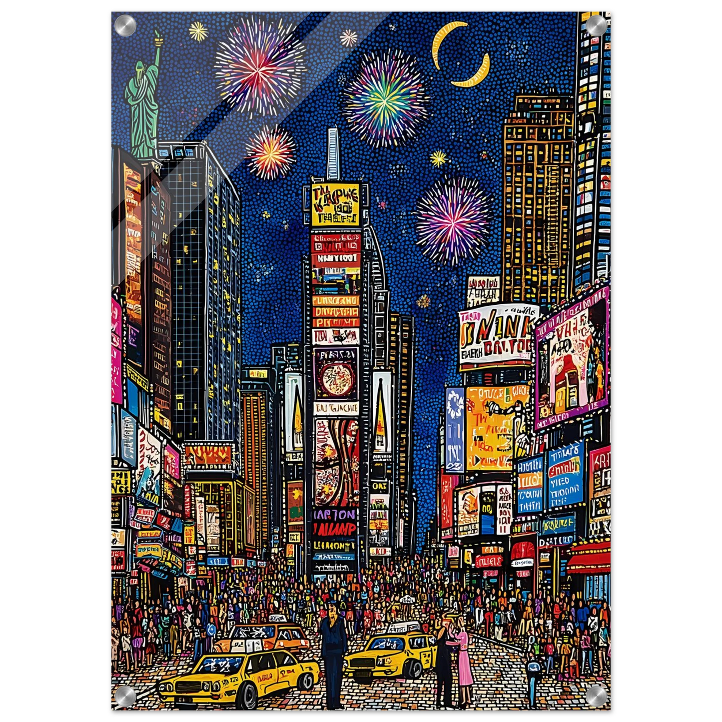 New York en Fête — tableau plexiglas — vue 2 — art mural STNCL