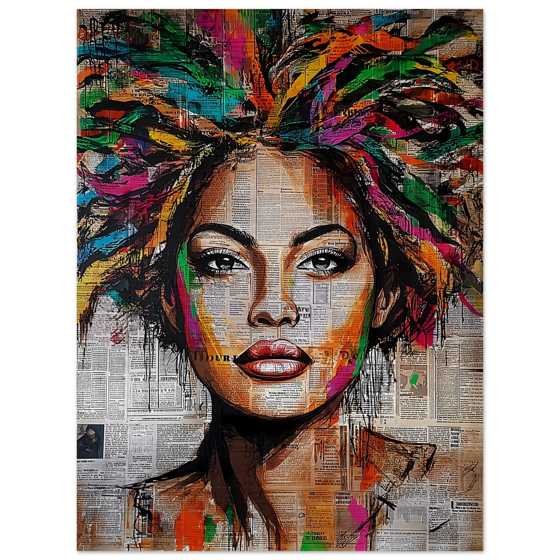 Tête d'Affiche — tableau aluminium — vue 5 — art mural STNCL