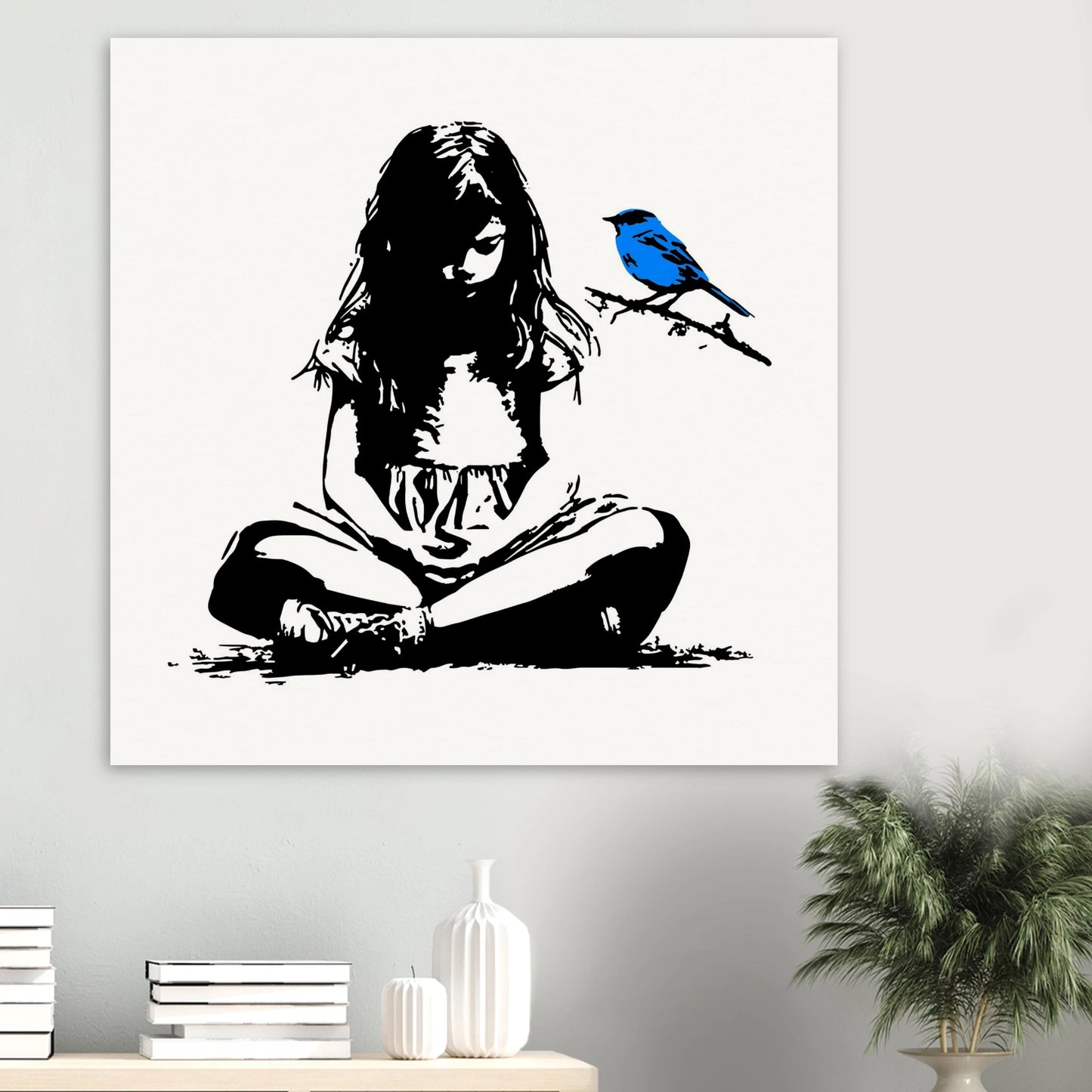 L'Oiseau Bleu — affiche d'art — vue 6 — art mural STNCL