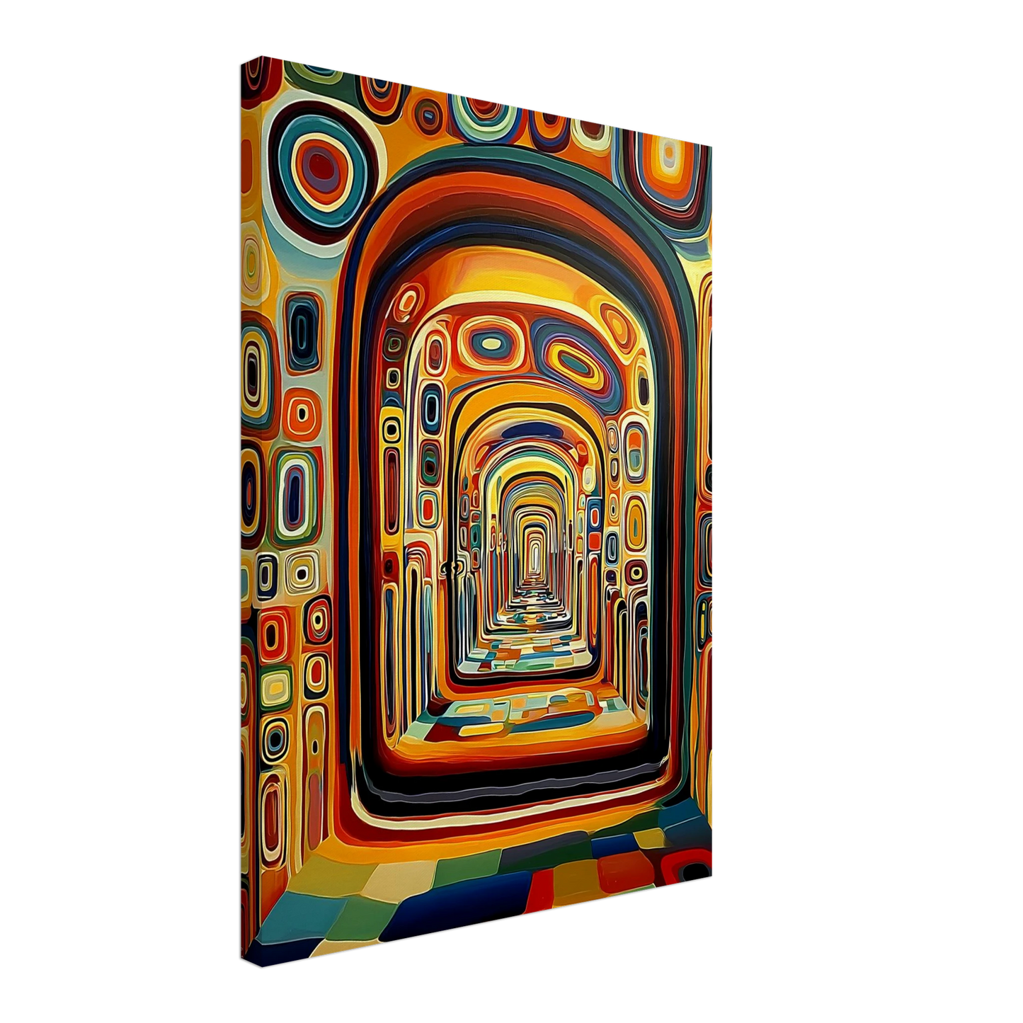Enfilade Sans Fin — tableau sur toile — vue 3 — art mural STNCL