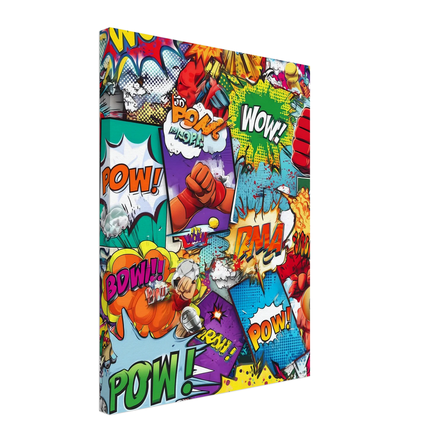 Explosion Pop Art — tableau sur toile — vue 5 — art mural STNCL