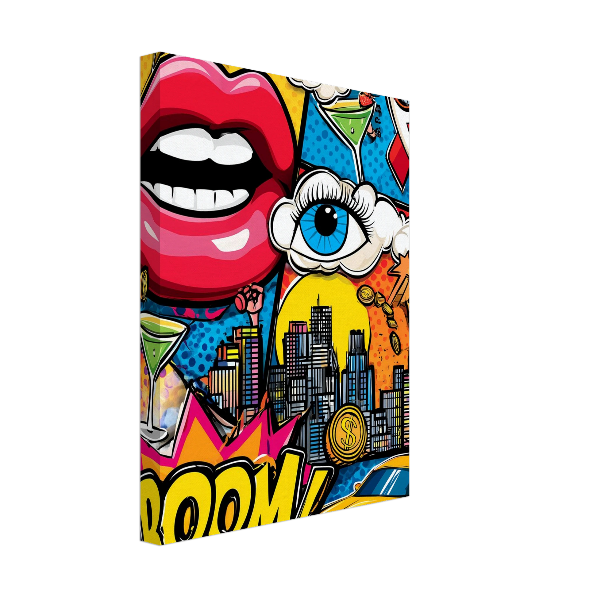 BOOM Pop Art — tableau sur toile — vue 4 — art mural STNCL