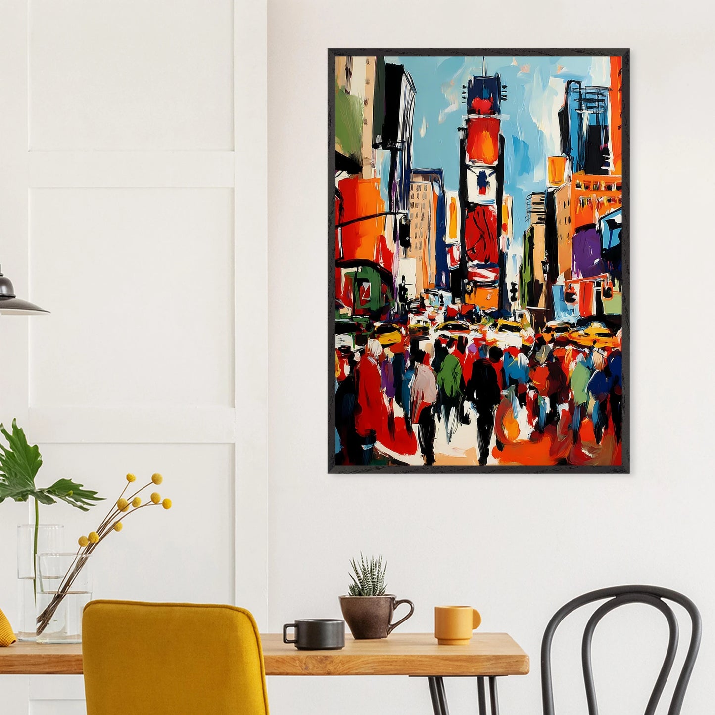 Manhattan en Mouvement — tableau encadre bois — vue 18 — art mural STNCL